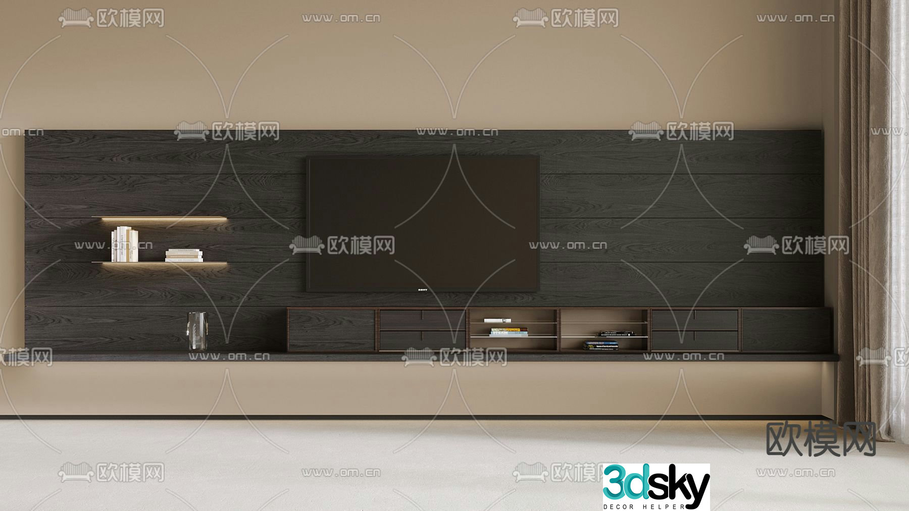 Modern TV cabinet 3d model