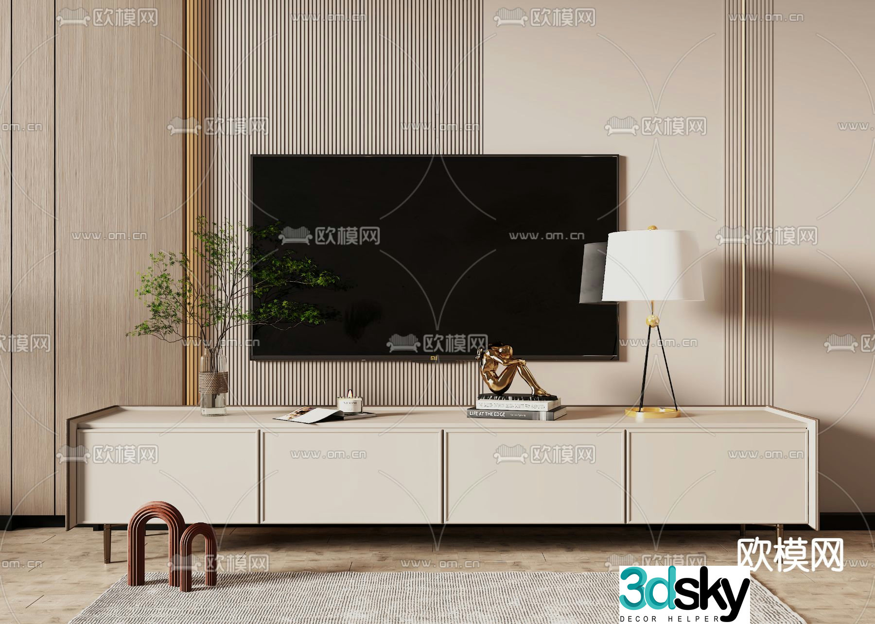 Modern TV cabinet 3d model