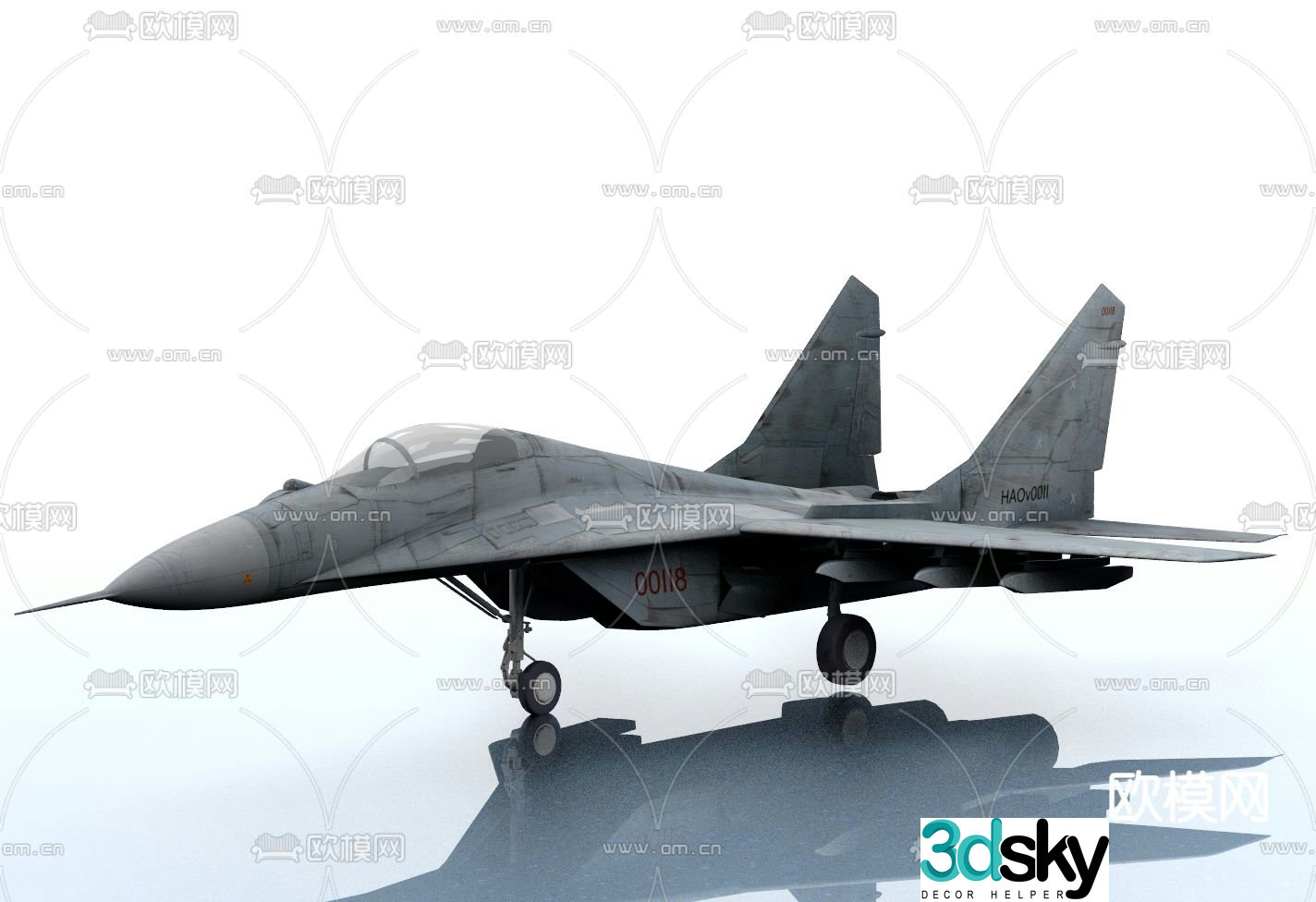 F35C fighter military aircraft 3d model