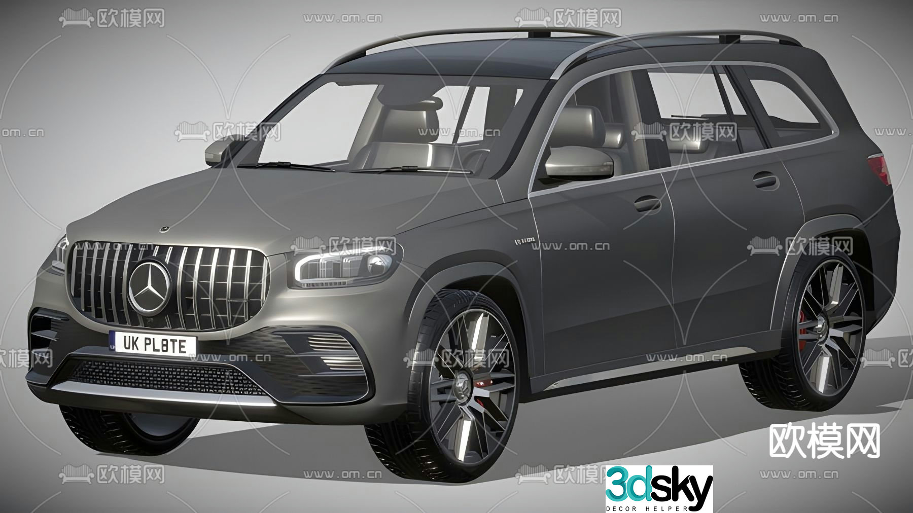 GLS car SUV car 3d model