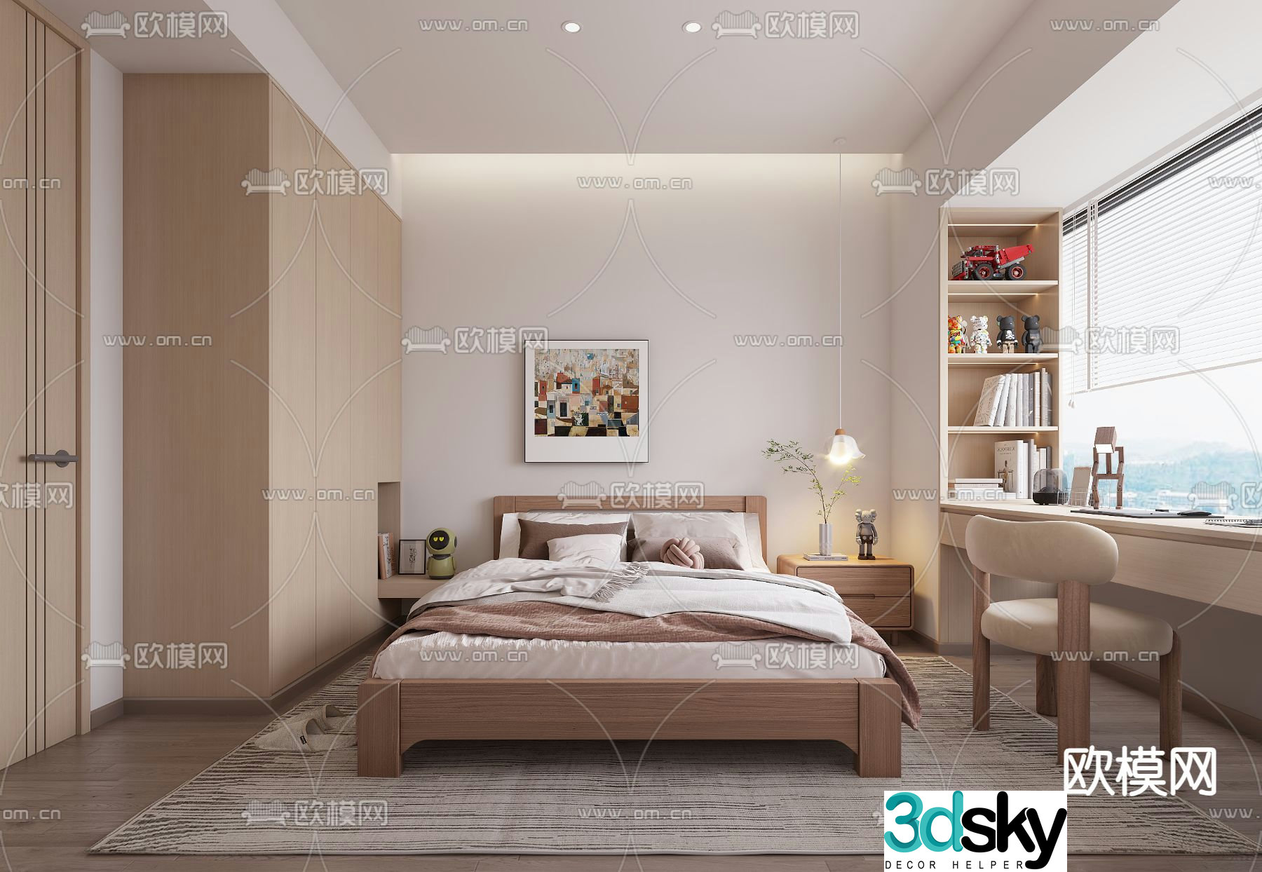 Wasabi bedroom master room 3d model