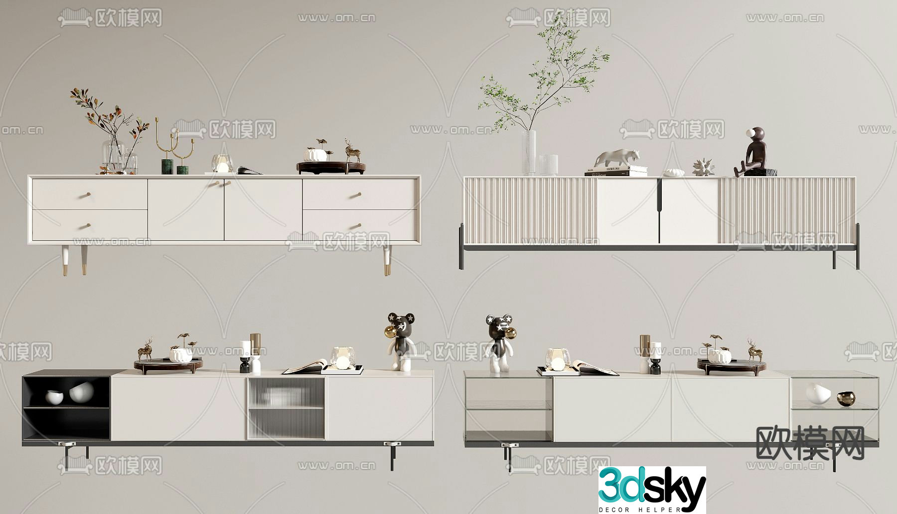 Modern TV cabinet 3d model