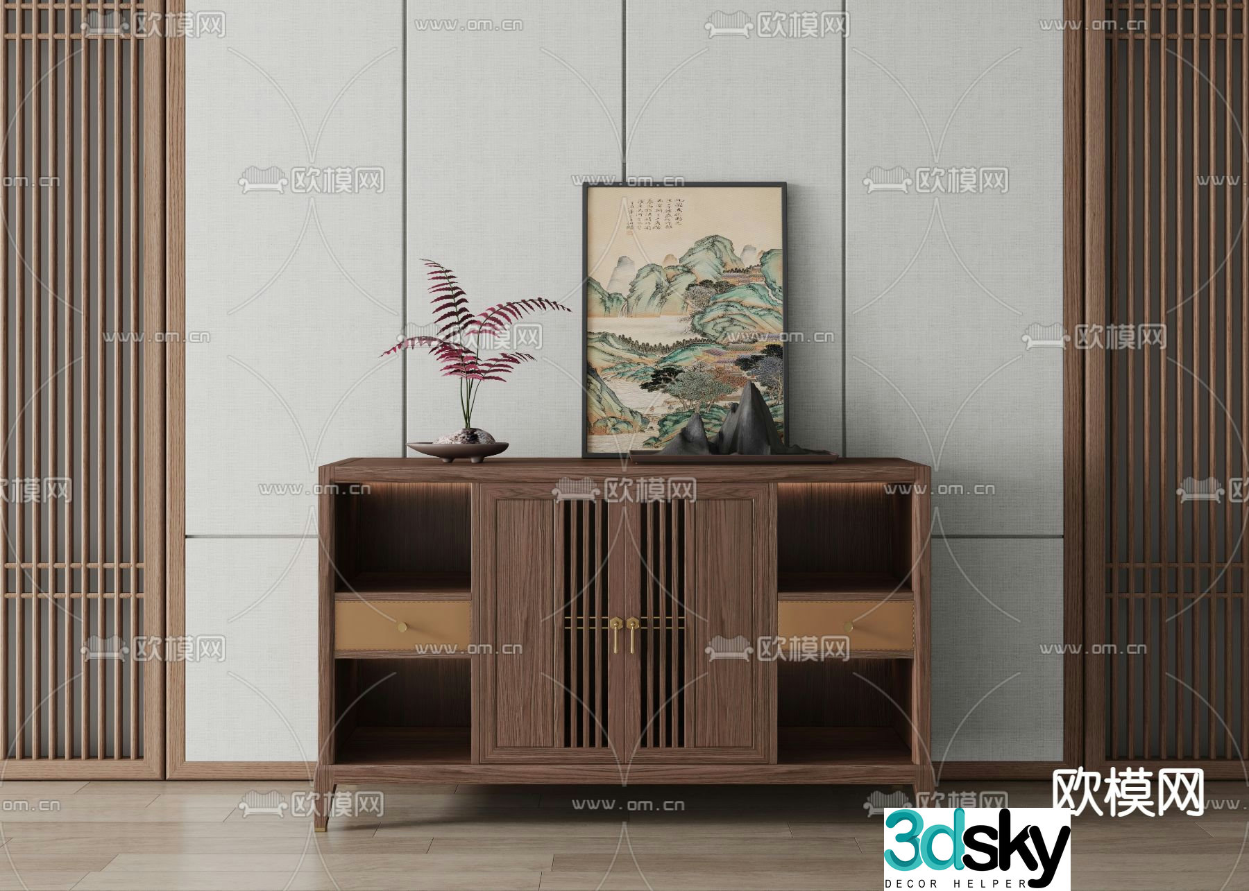 New Chinese sideboard 3D model