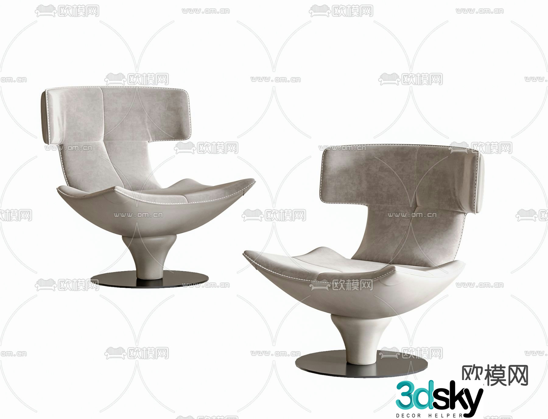 Creative leisure chair 3d model