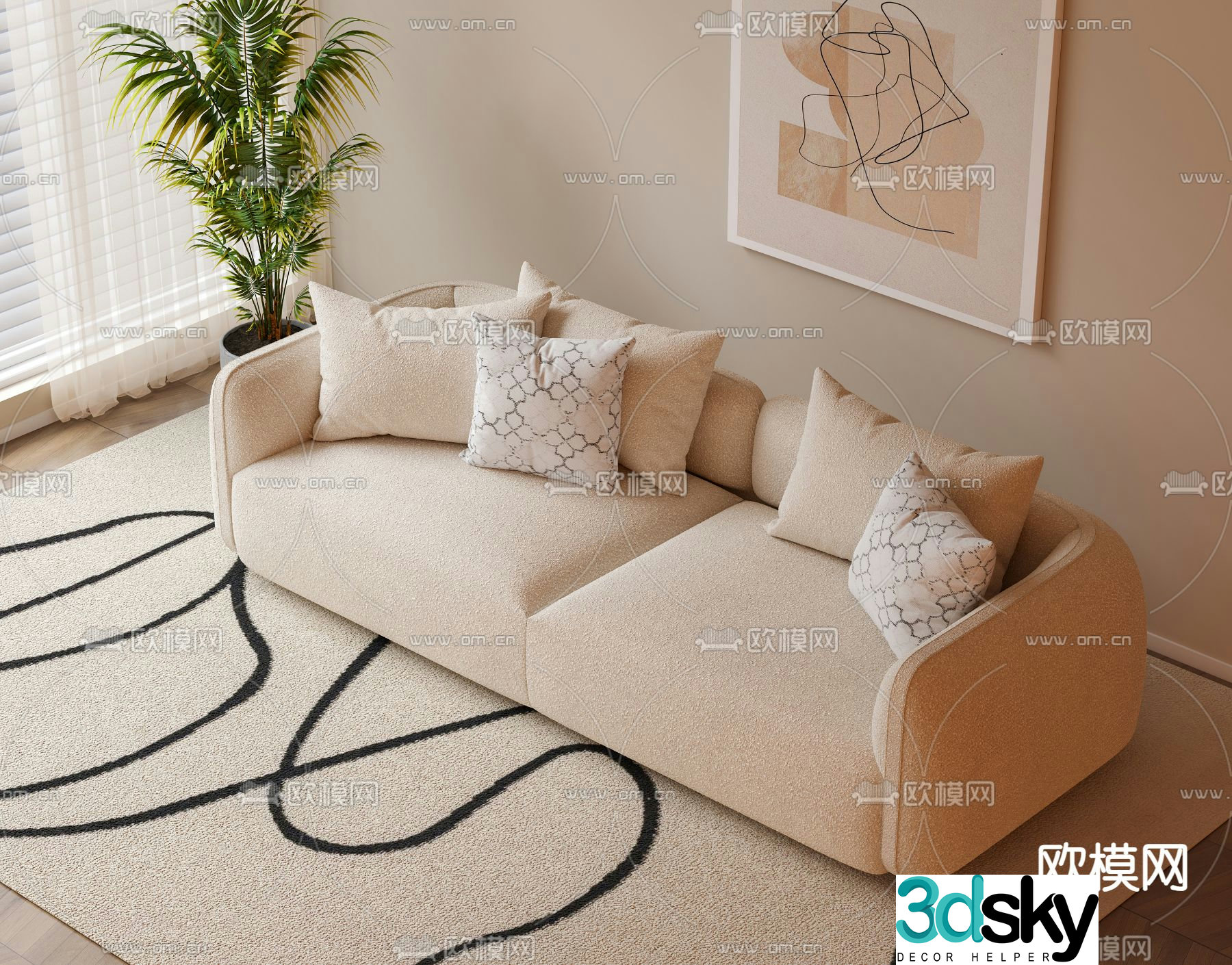 Ferri loveseat 3d model