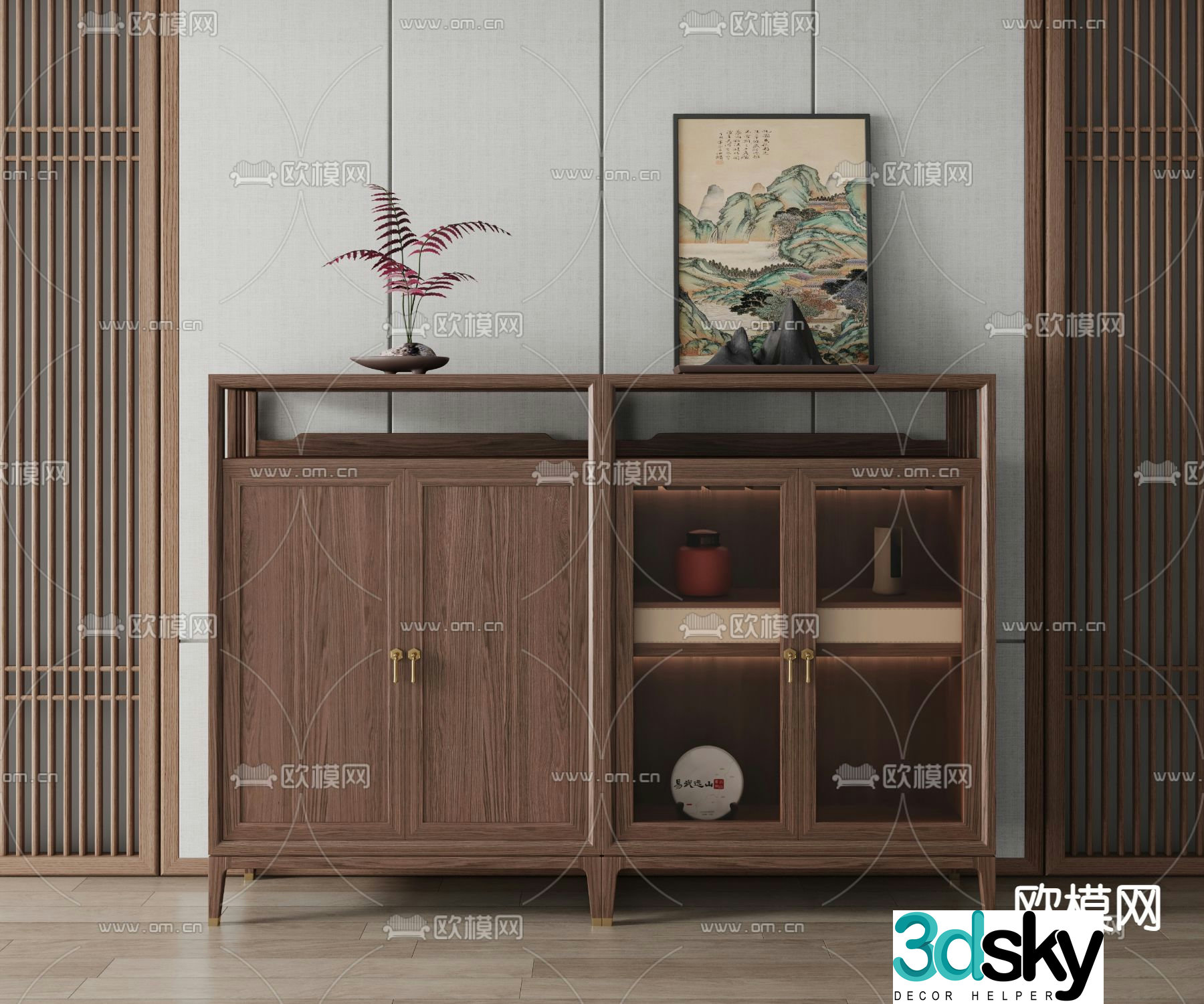 New Chinese sideboard 3d model