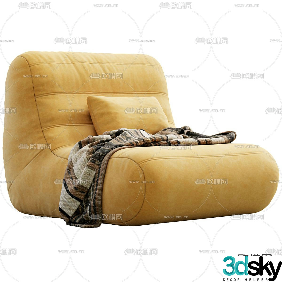 Beanbag leisure sofa 3d model