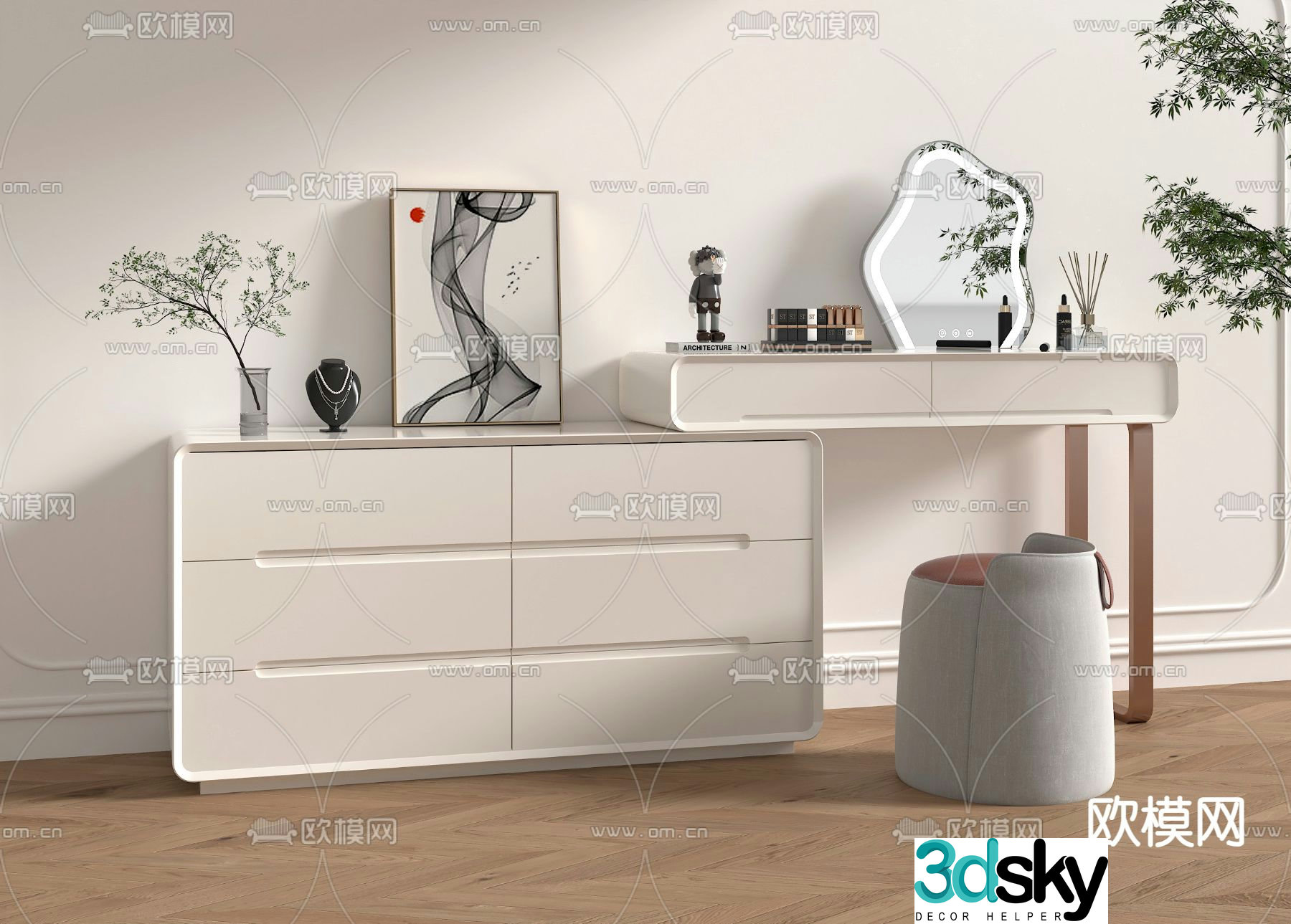 Dressing table dressing table 3d model