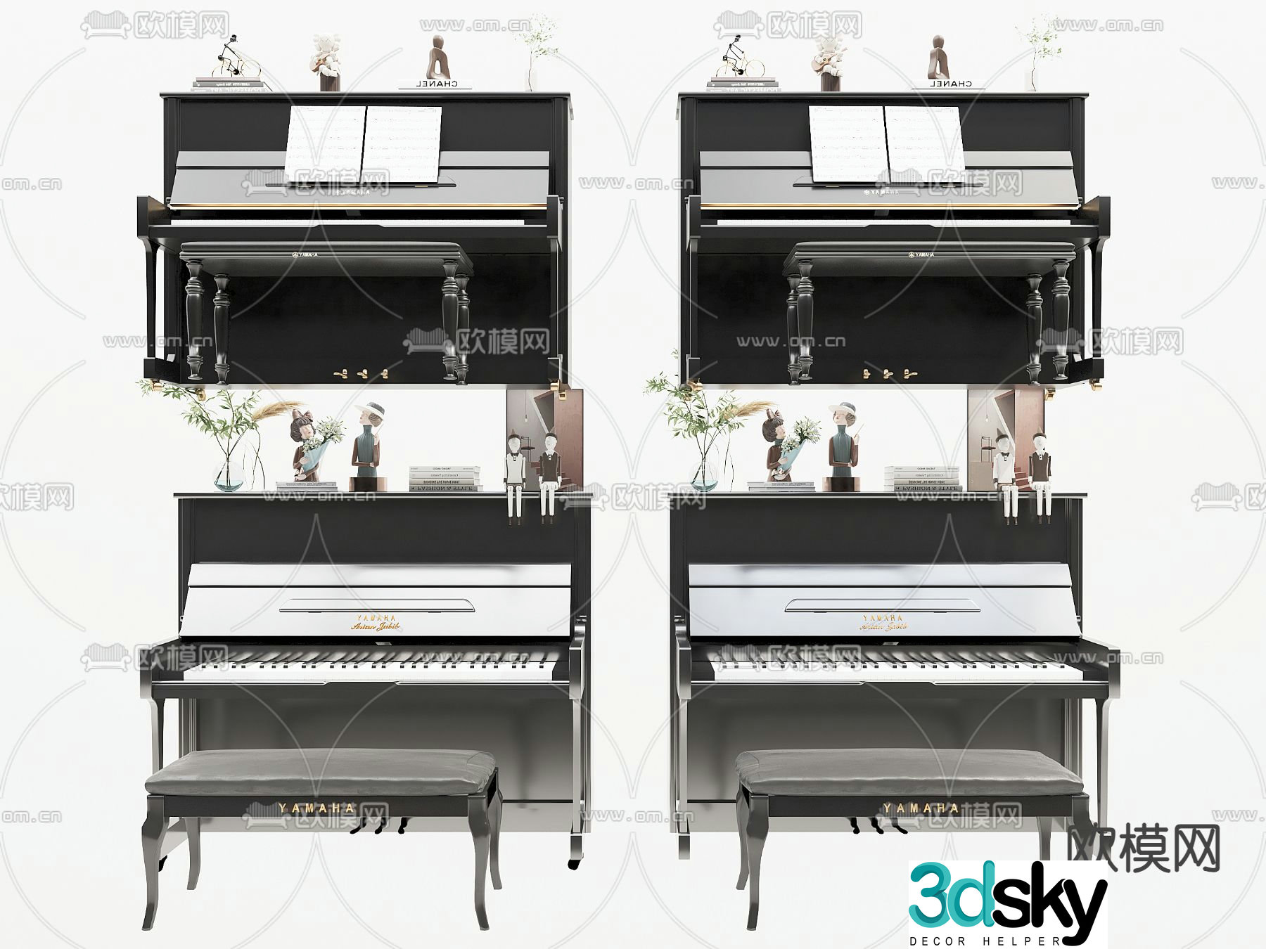 piano 3d model