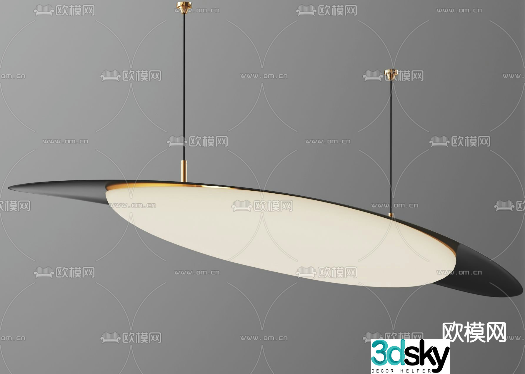 Simple chandelier 3d model
