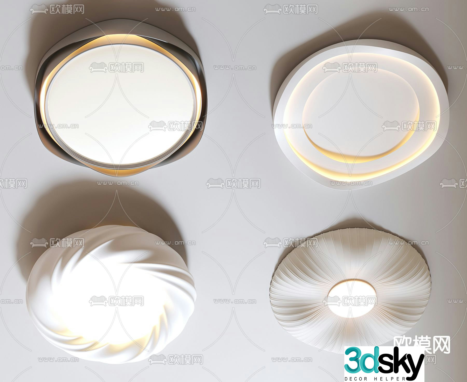 Ceiling lamp bedroom lamp 3d model