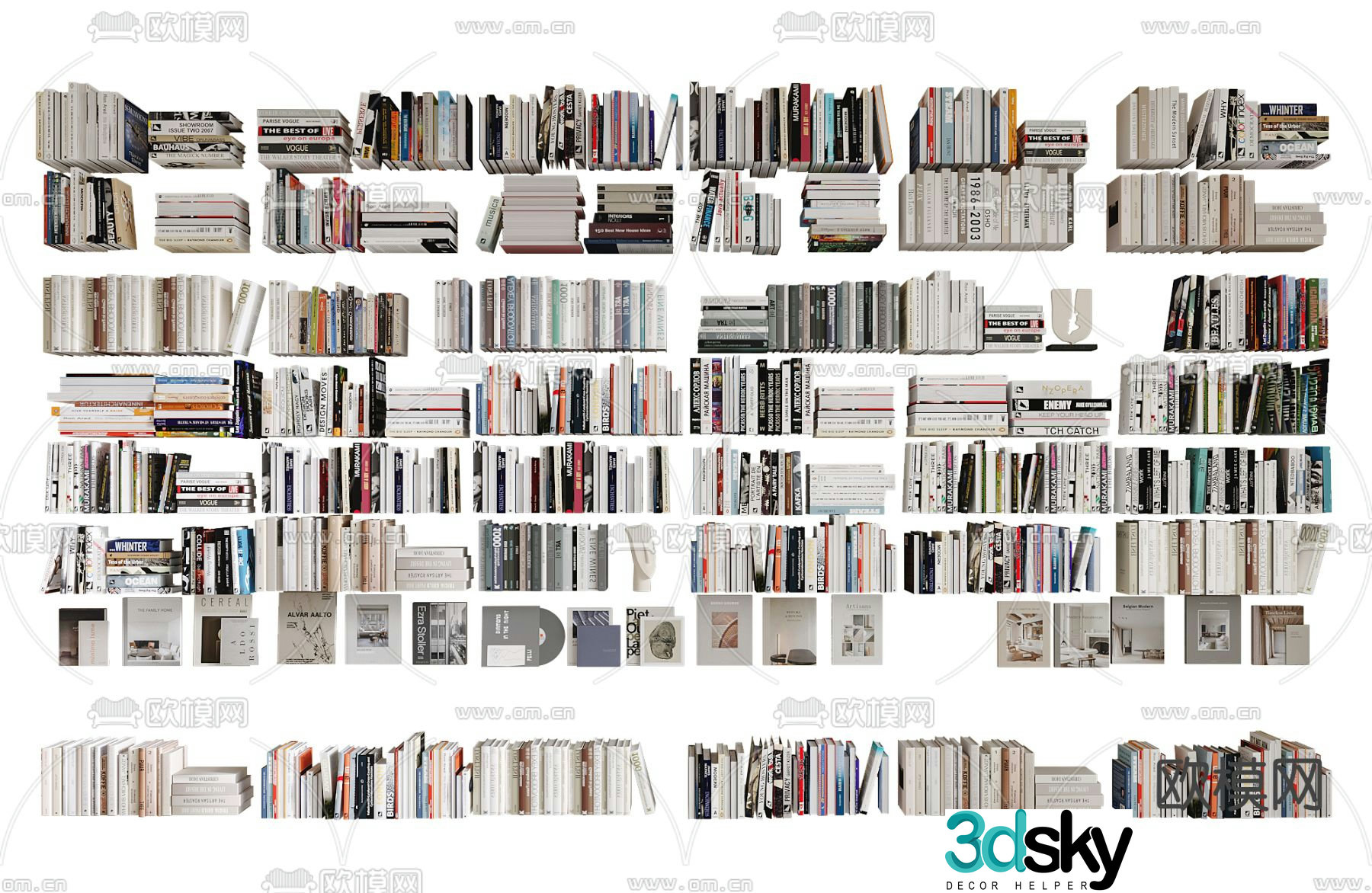 Books Books Magazine 3d Model