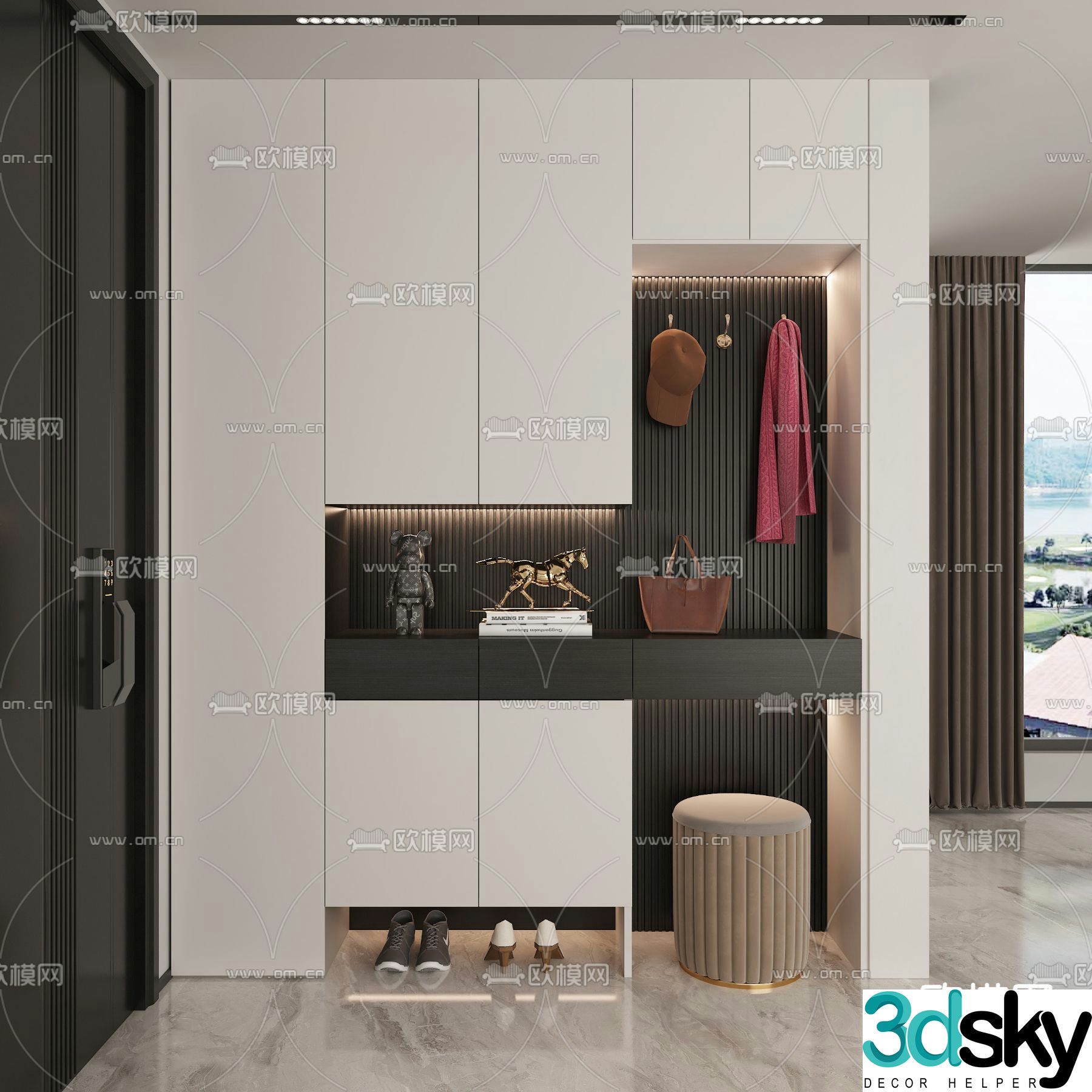Entrance shoe cabinet Entrance entrance 3D model