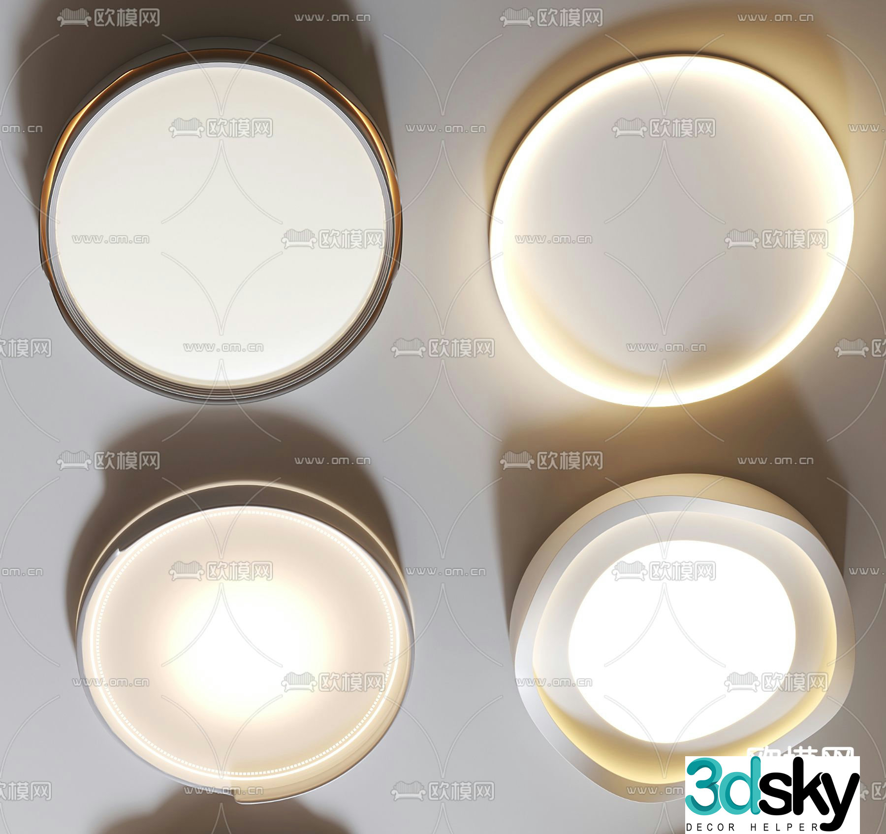 Ceiling lamp bedroom lamp 3d model