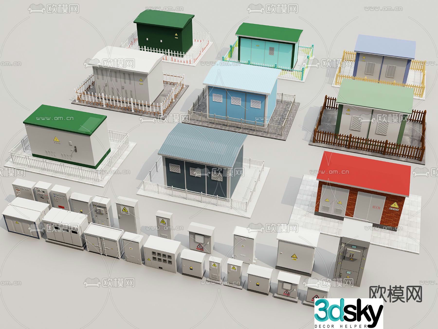 Distribution box distribution room distribution equipment transformer 3d model