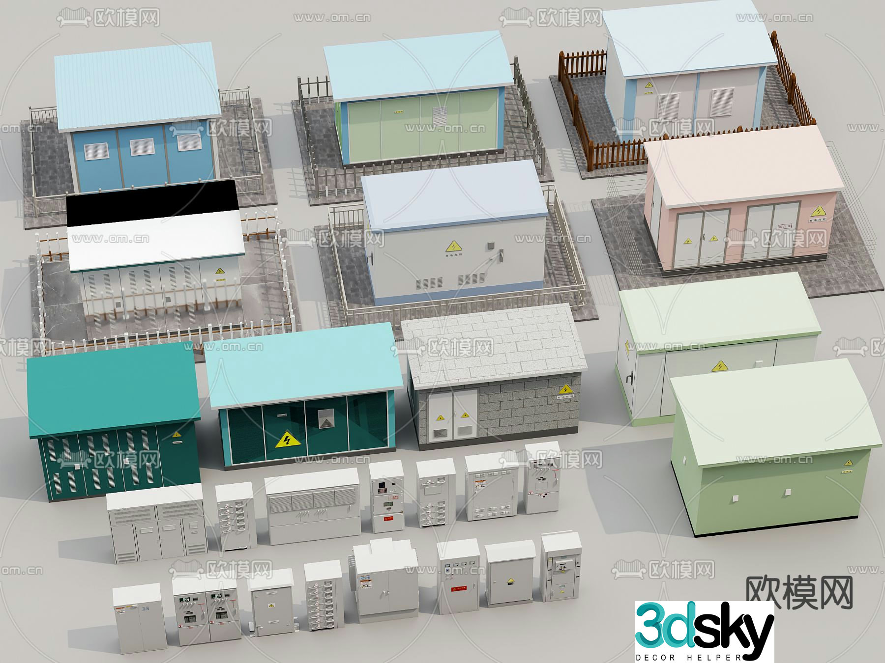 Distribution box distribution room distribution equipment transformer 3d model