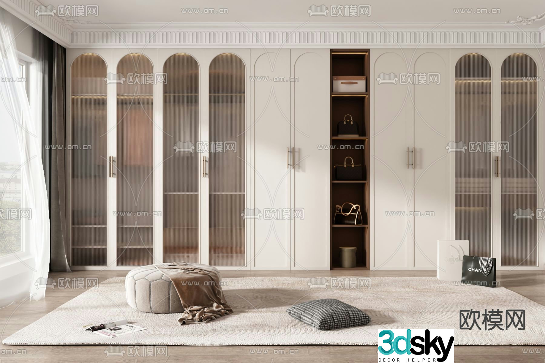 french wardrobe wardrobe 3d model
