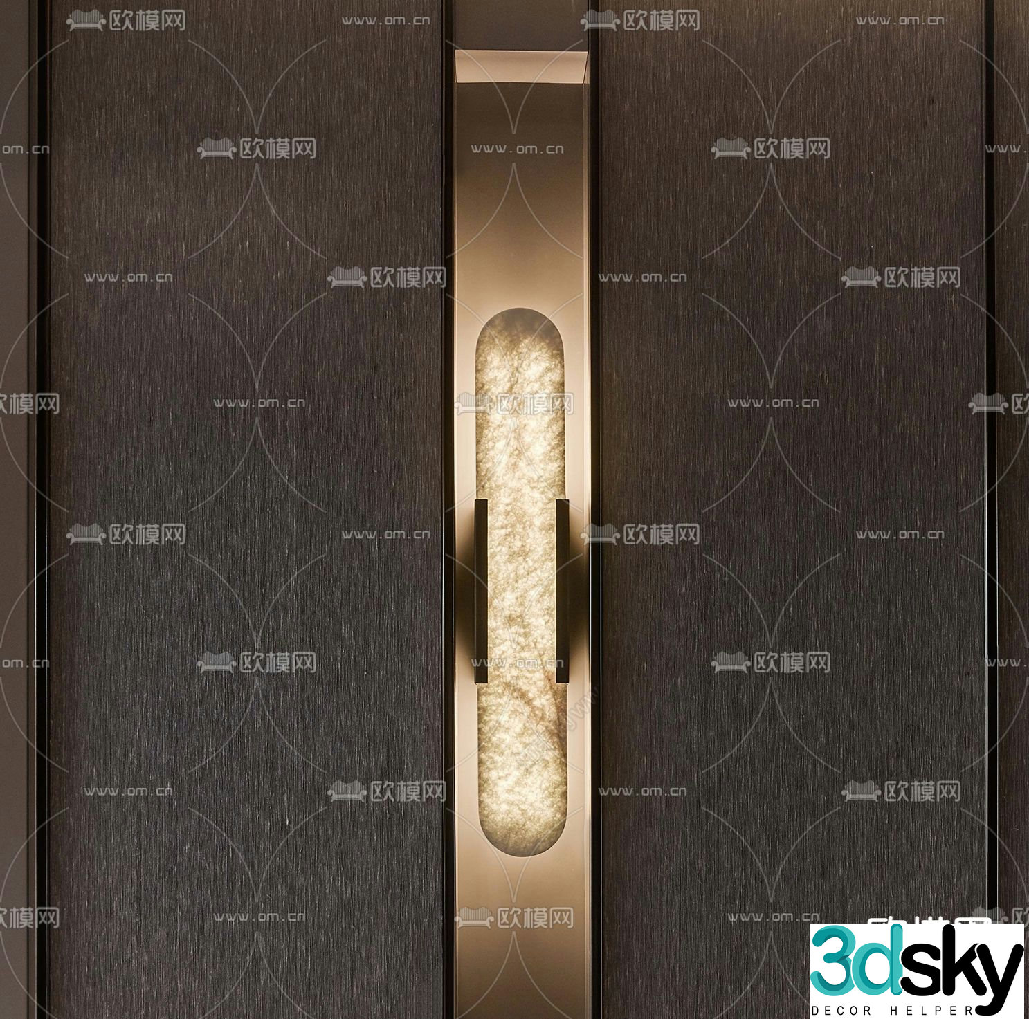 Recessed wall light 3d model
