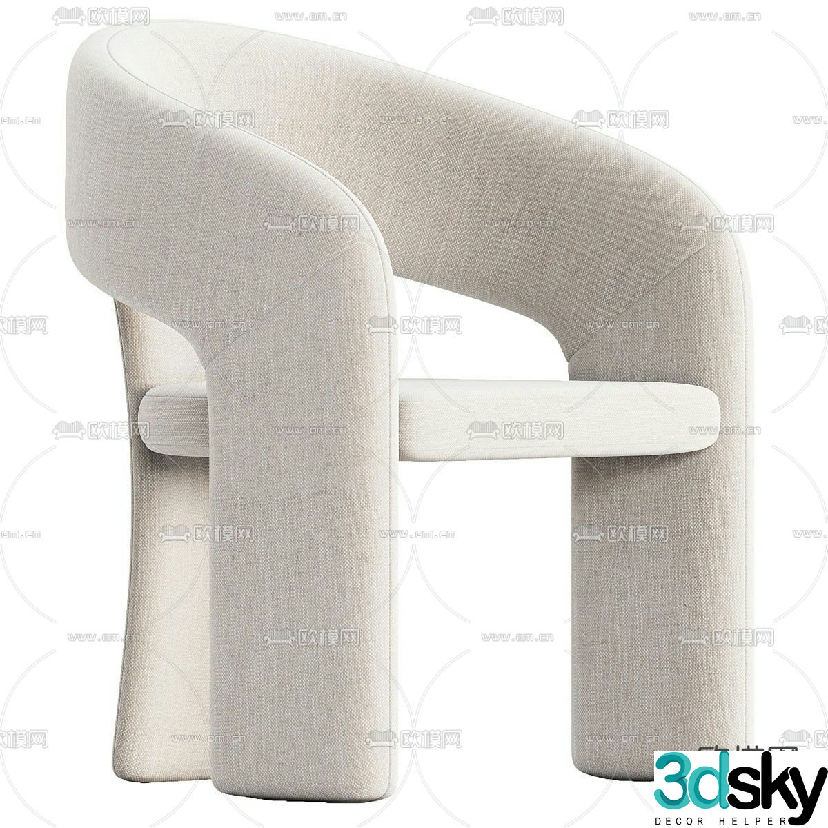 Nuevo chair dining chair 3d model