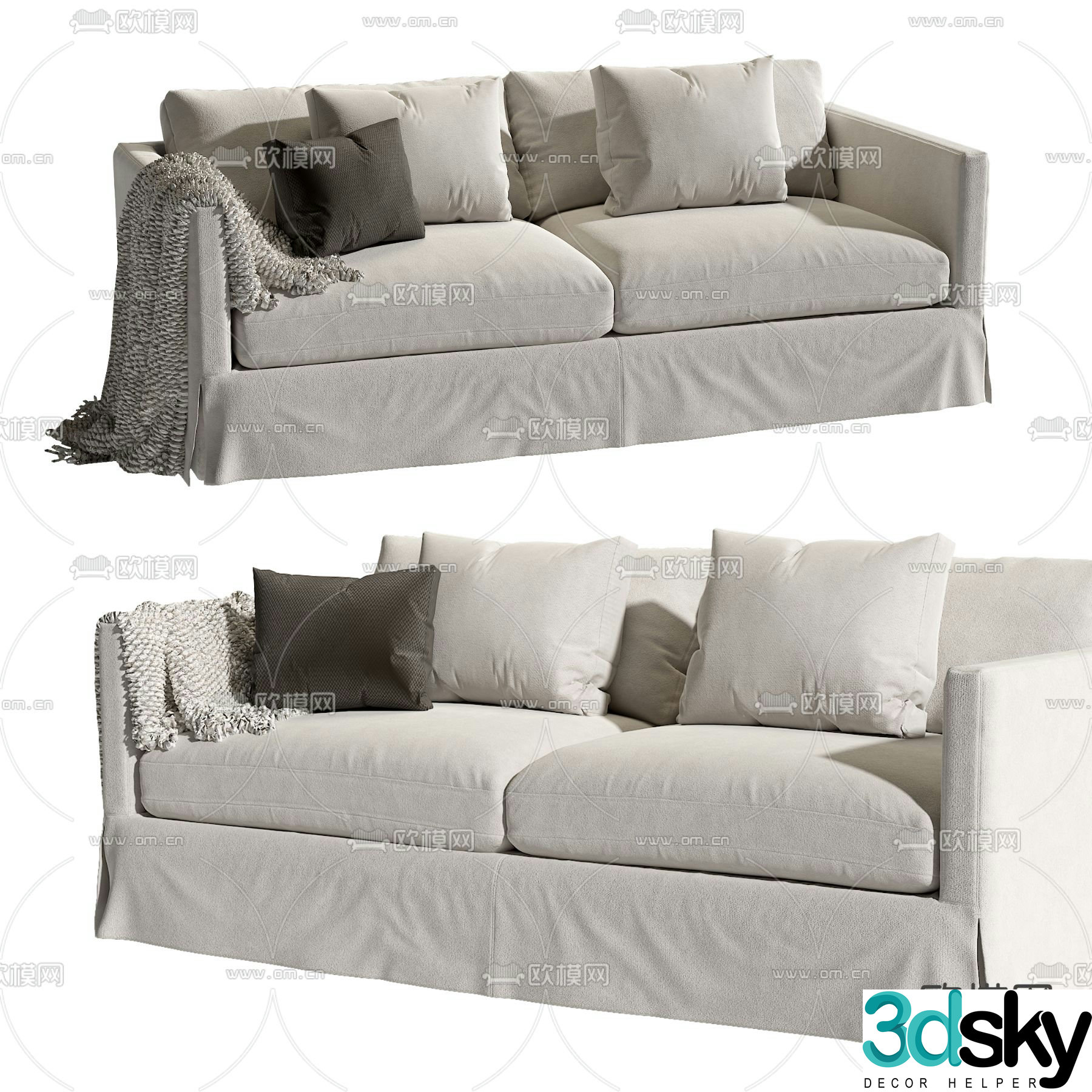 Modern love sofa 3d model