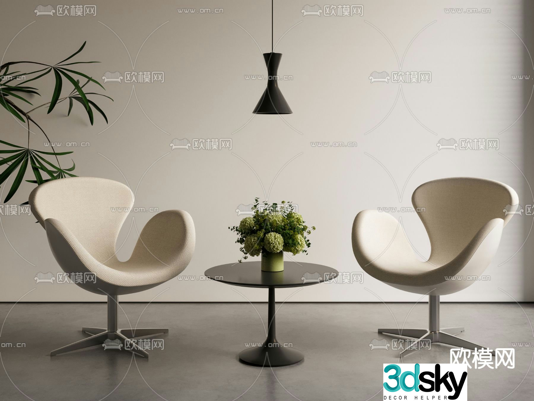 Modern office chair 3d model