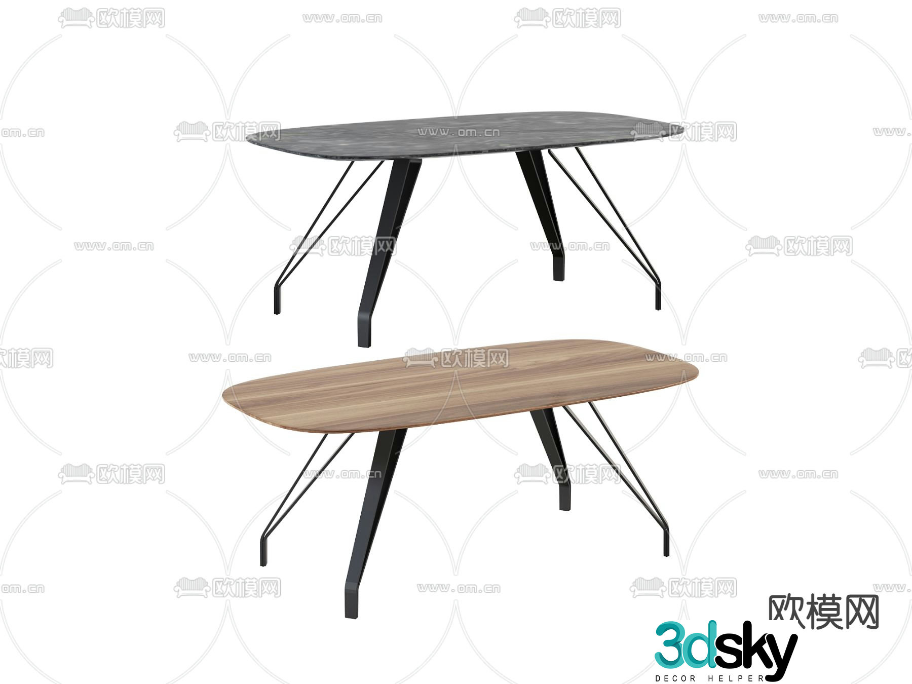 3d model of bar dining table