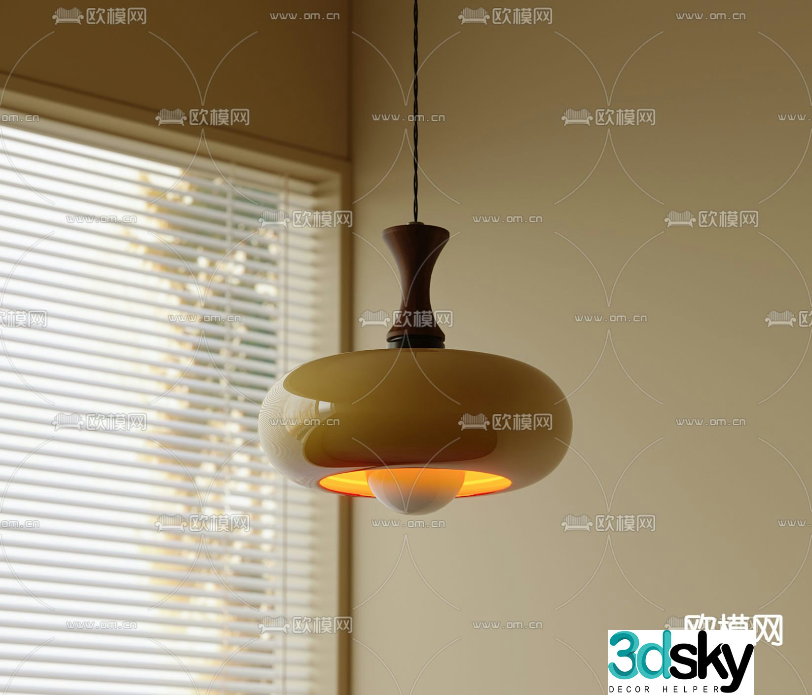 Medieval style chandelier ceramic chandelier 3d model