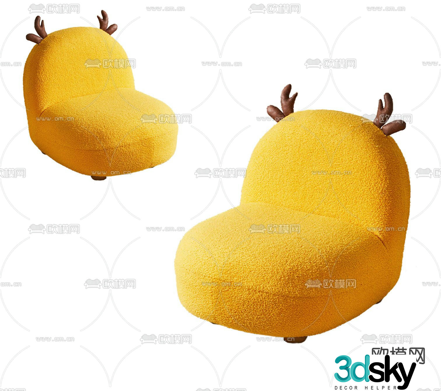Children’s sofa beanbag sofa 3d model
