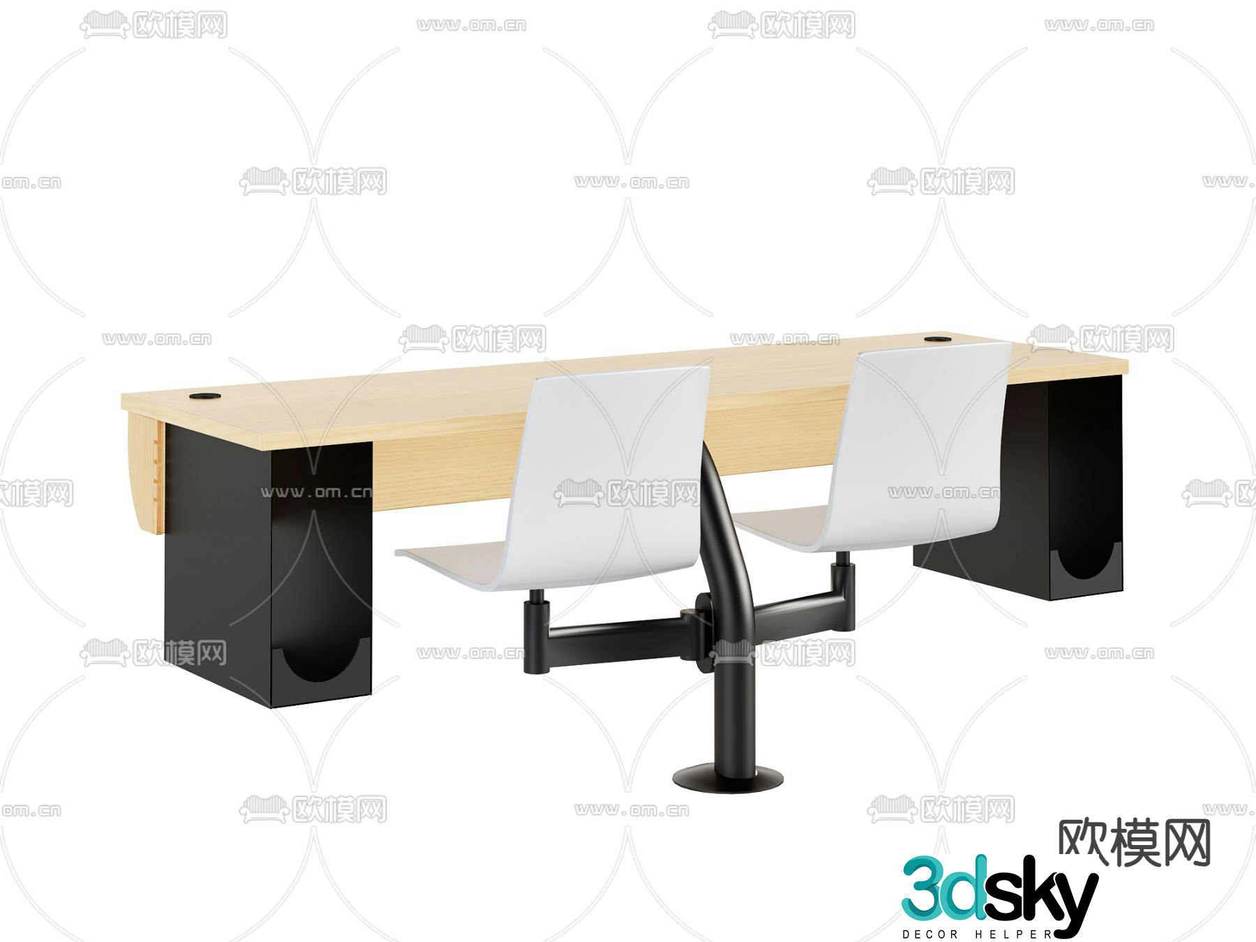 Modern office chair desk chair 3d model