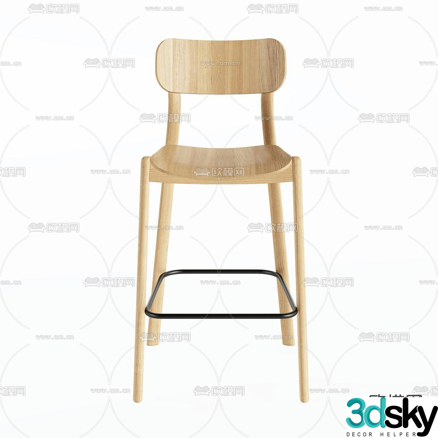 Wasabi Bar Chair Bar Stool Bar Stool 3D Model