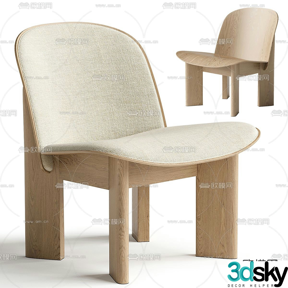 Wasabi Chair Leisure Chair 3D Model