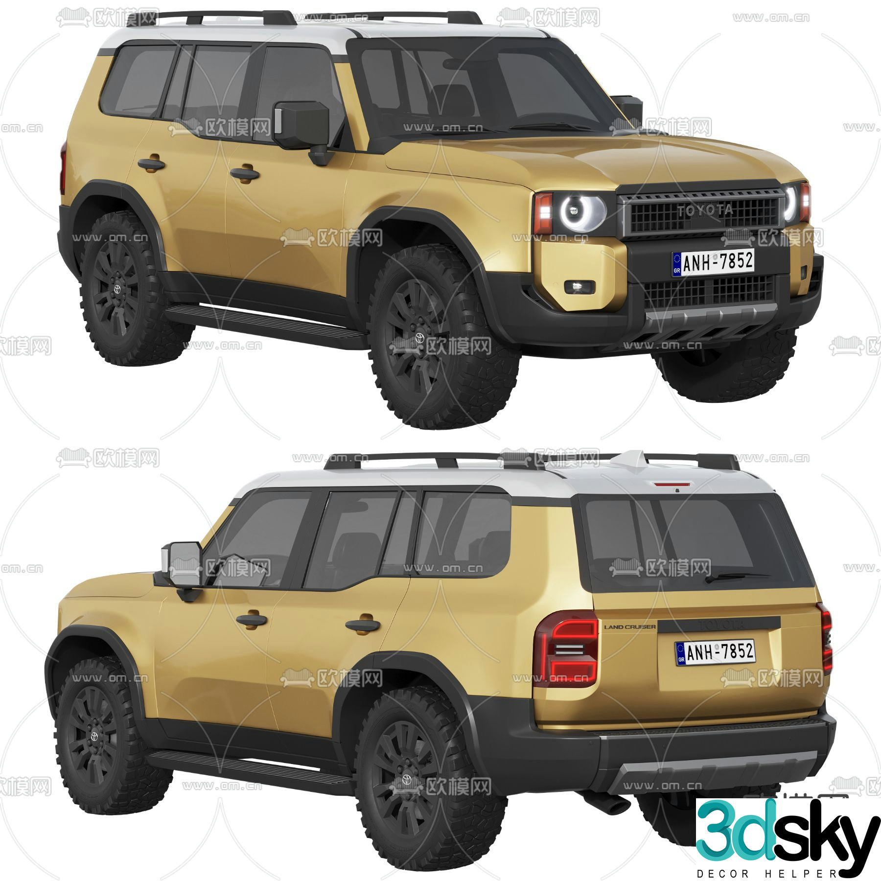 toyota off road vehicle 3d model