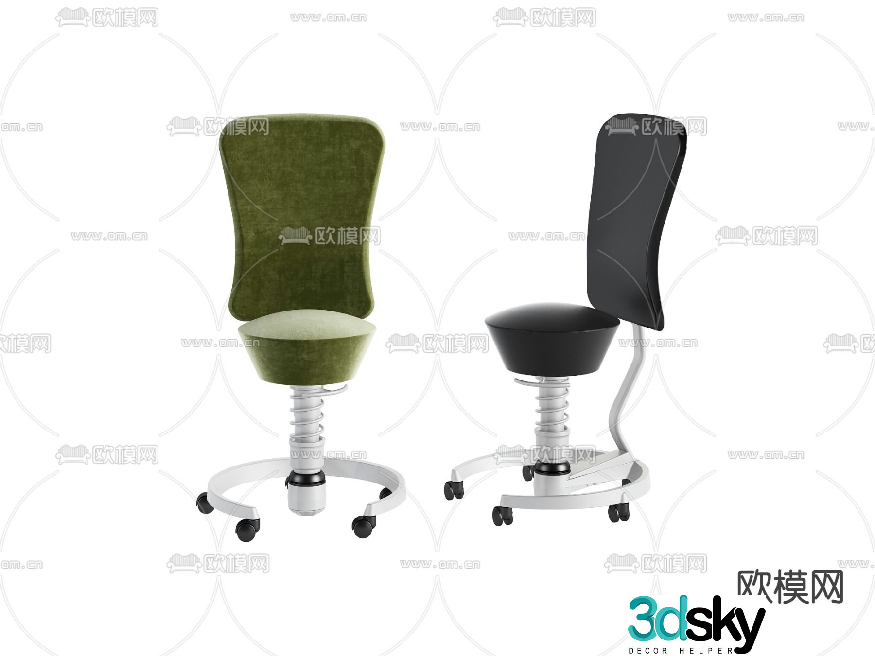Modern chair leisure chair 3d model