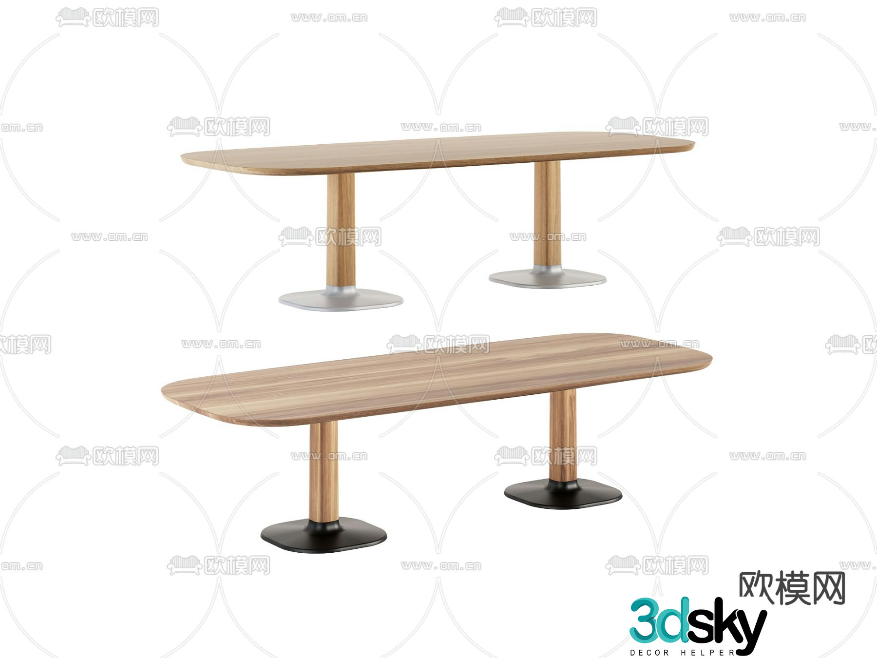 Modern conference table conference table 3d model