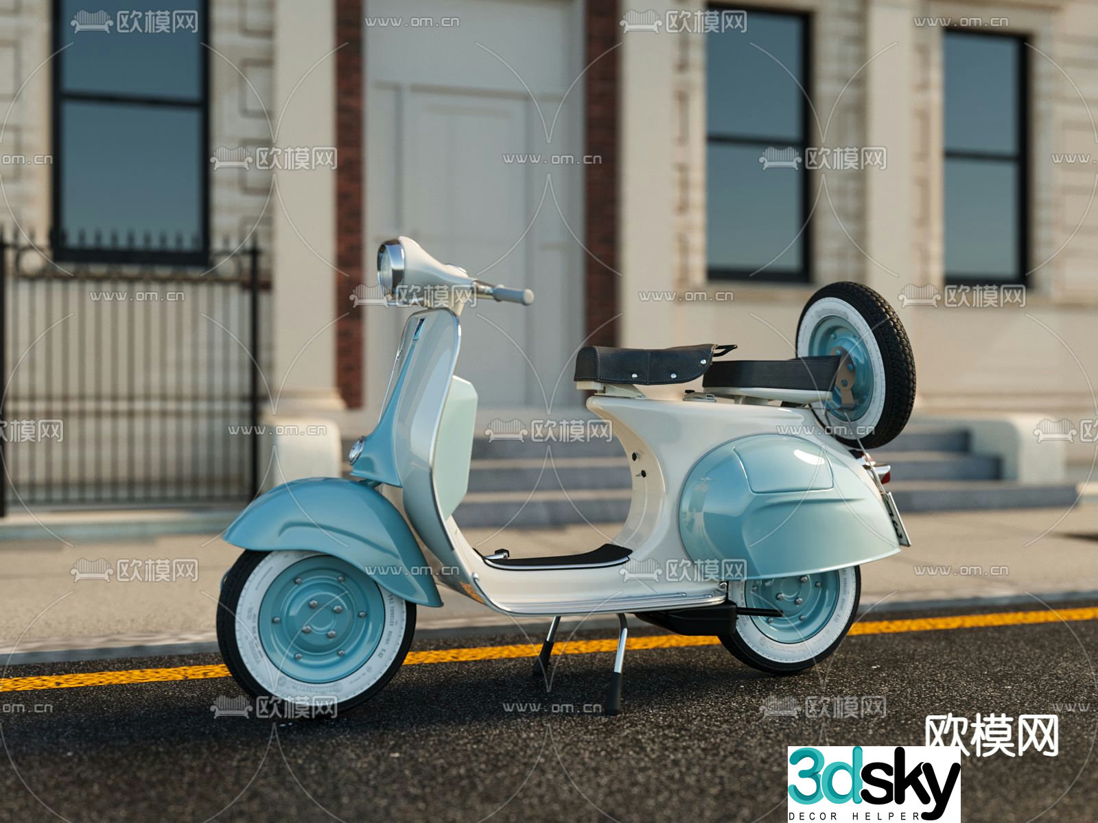 Battery car electric car 3d model