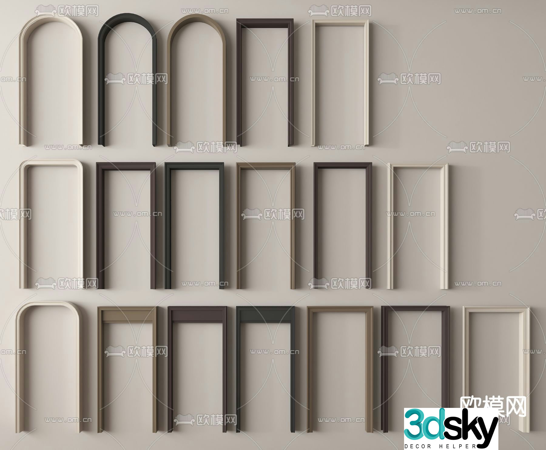 Door cover door pass door hole 3D model