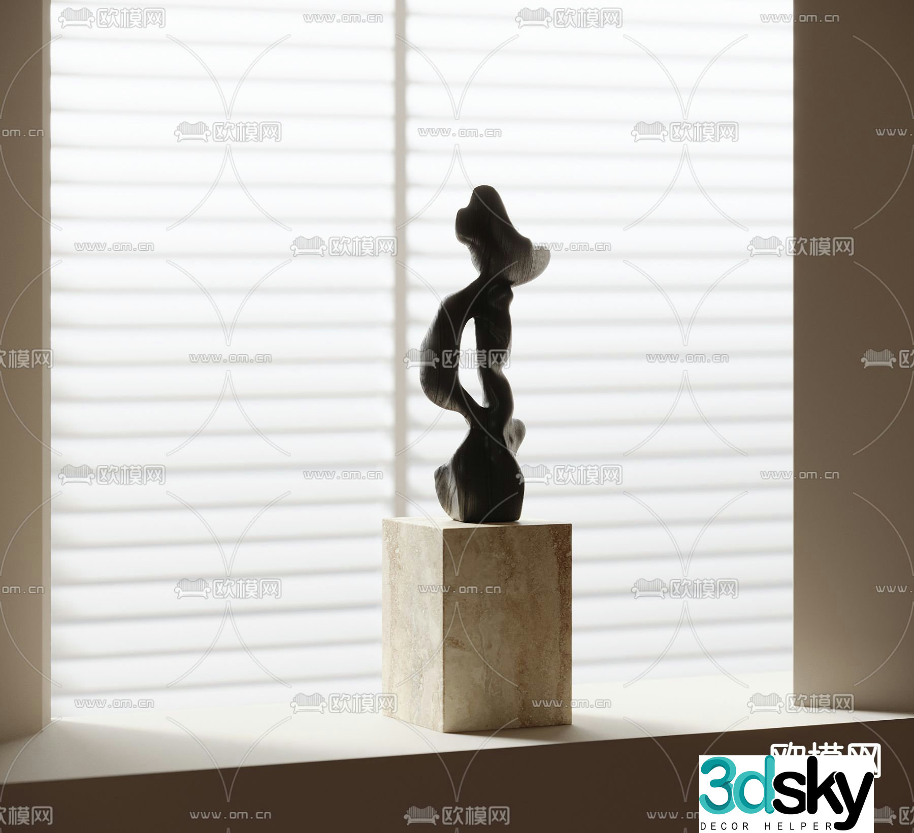 Abstract sculpture Art ornament 3d model