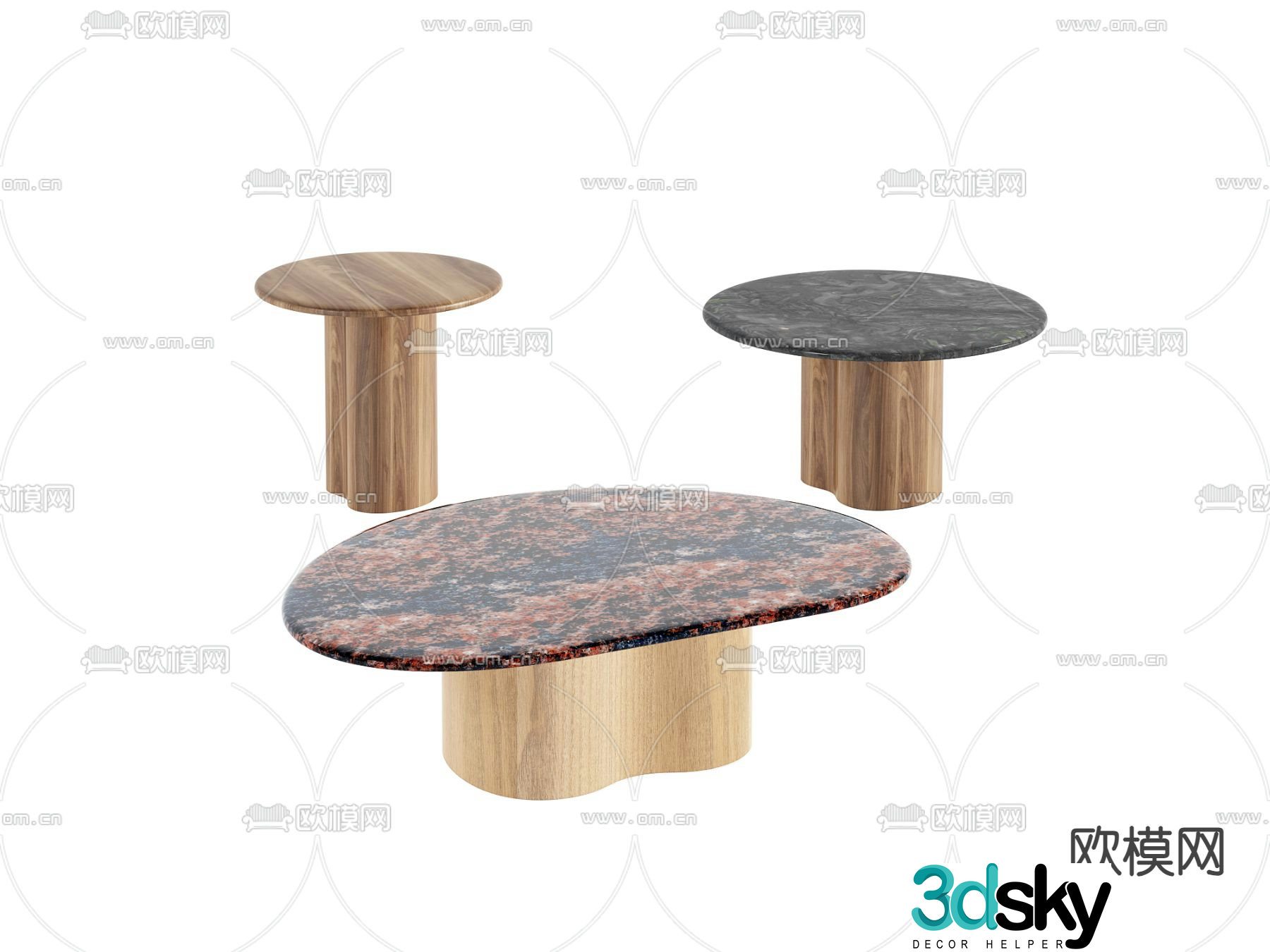 3D model of mother and child coffee table