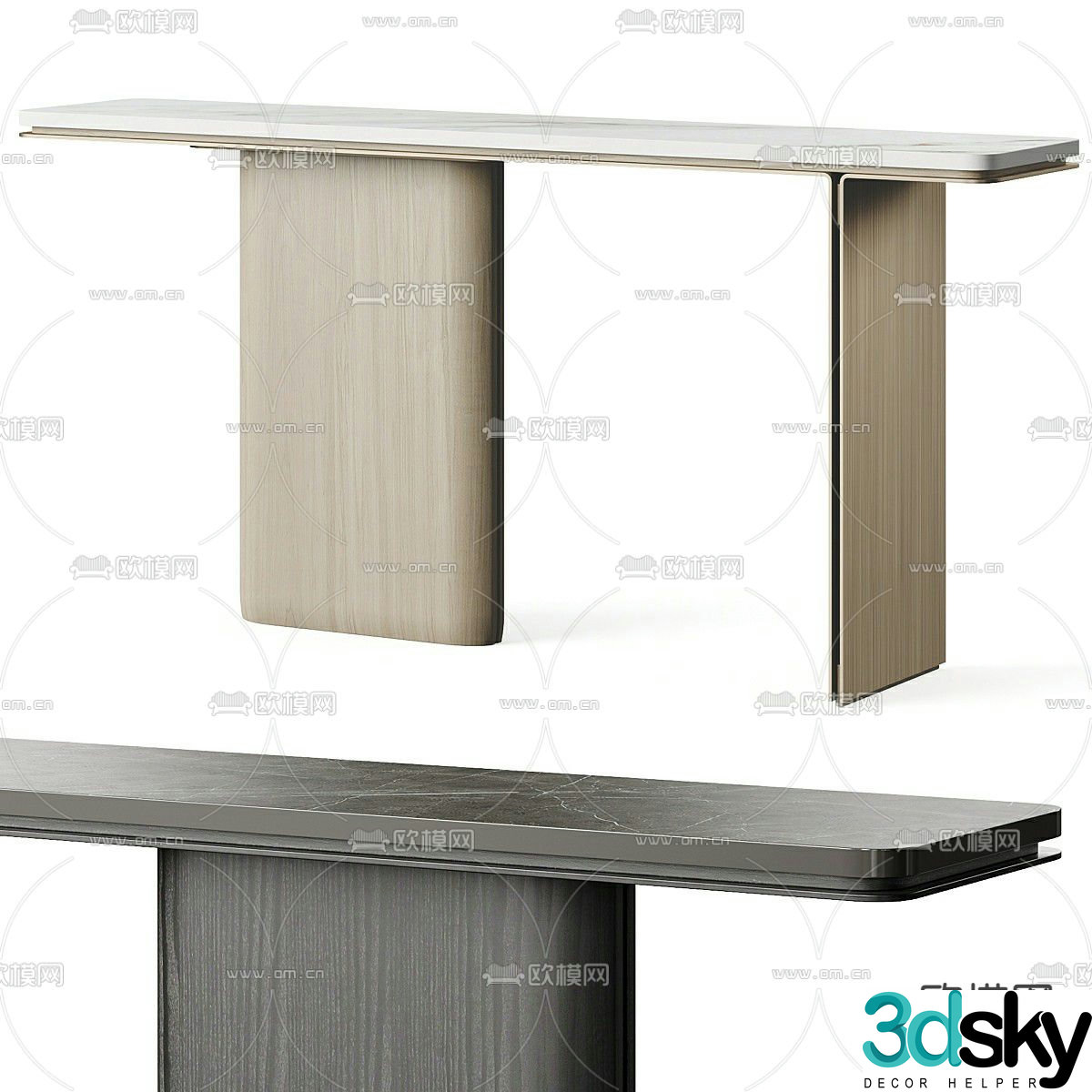 Desilang Duan View Terrace Marble Entry Desk 3D Model