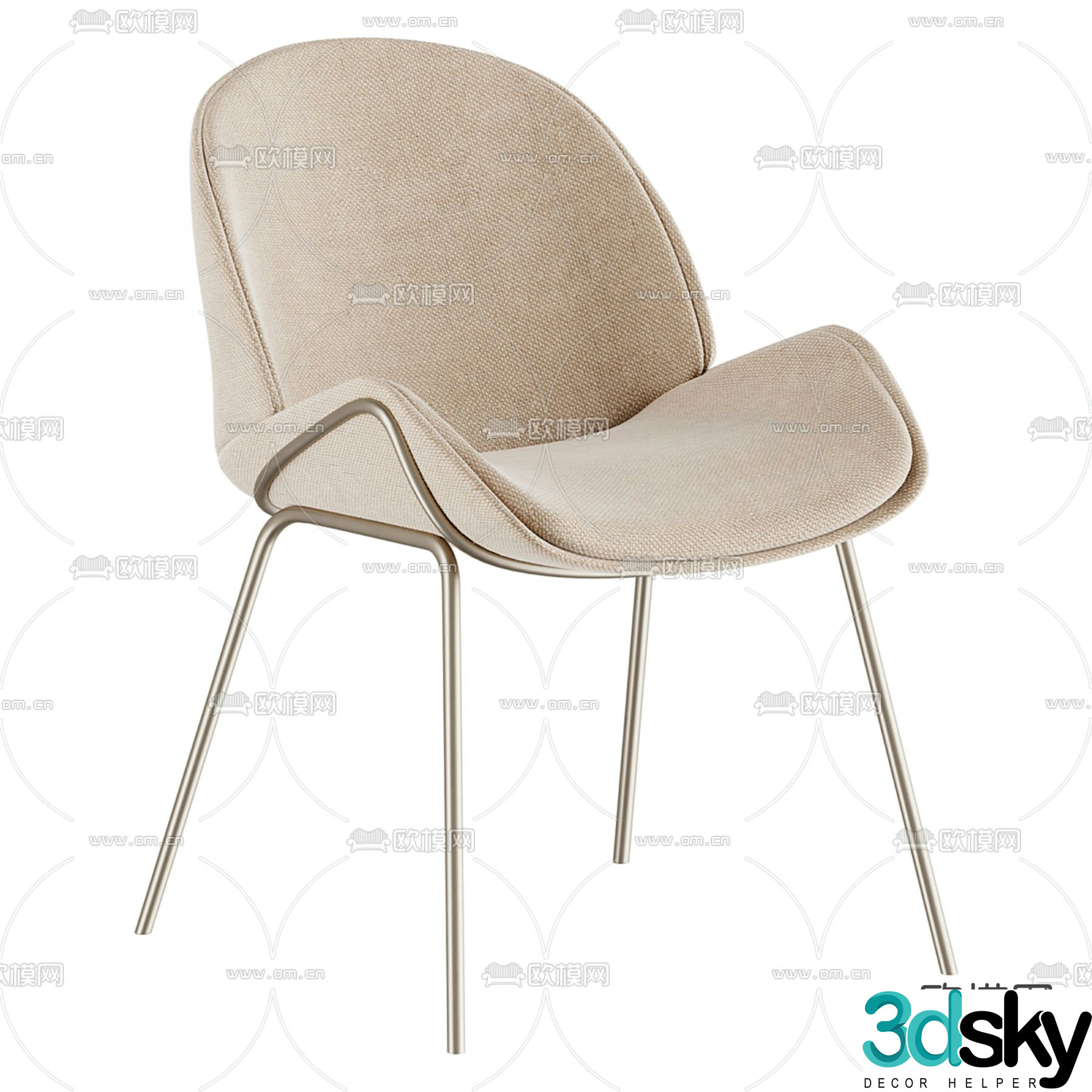 chair dining chair 3d model