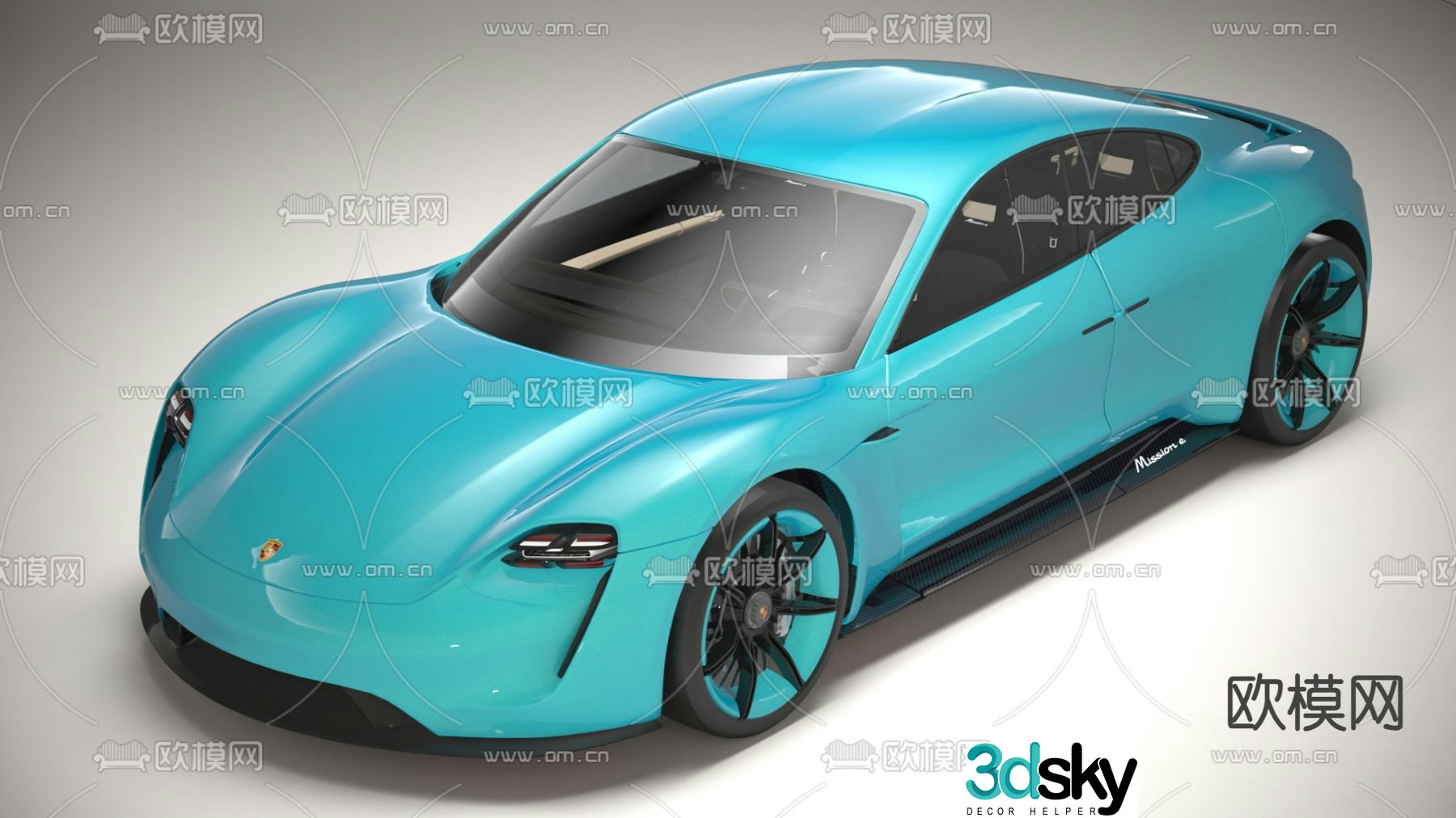 Porsche Car Sports Car Sedan 3D Model