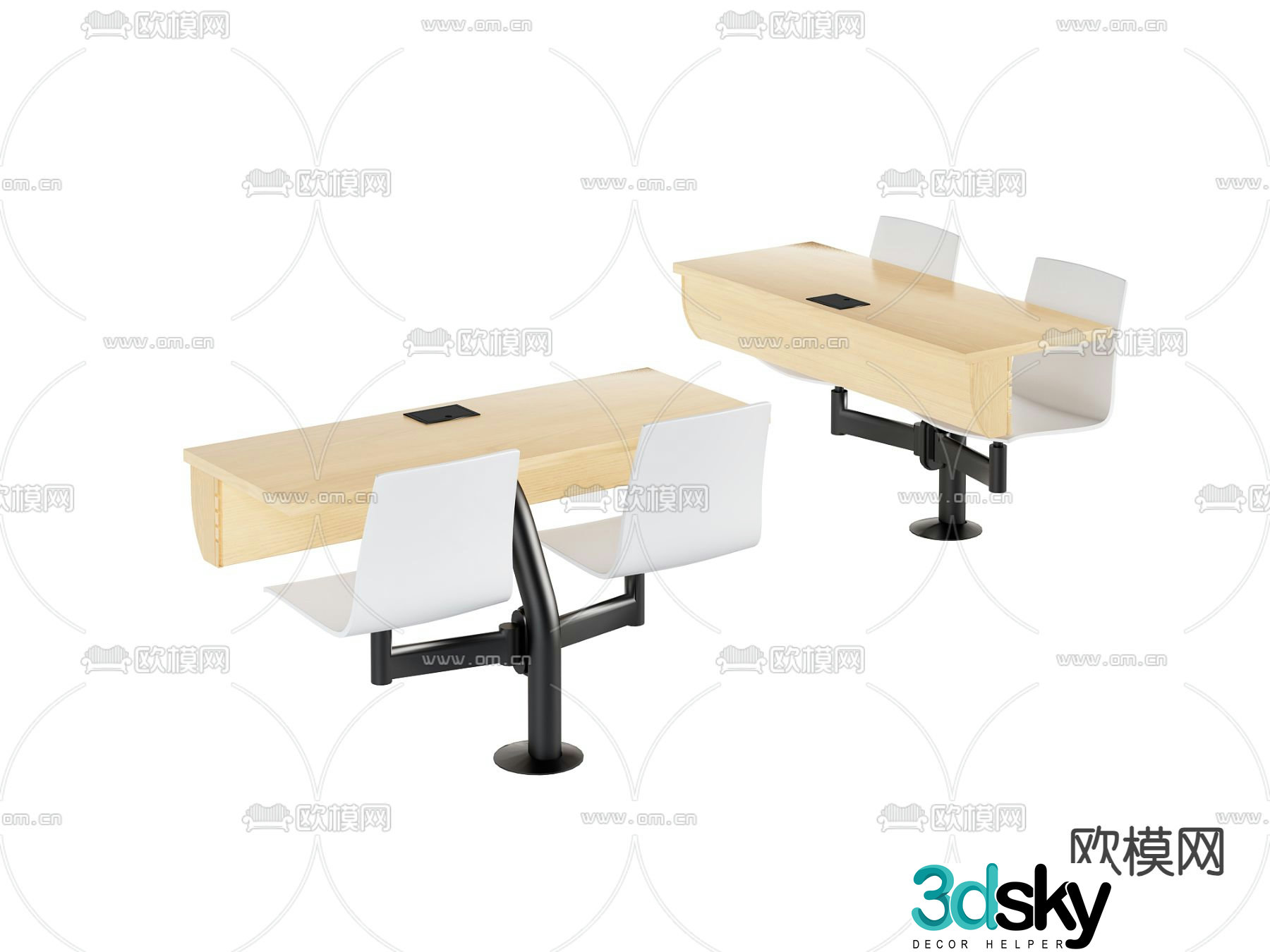 modern office chair desk chair 3d model