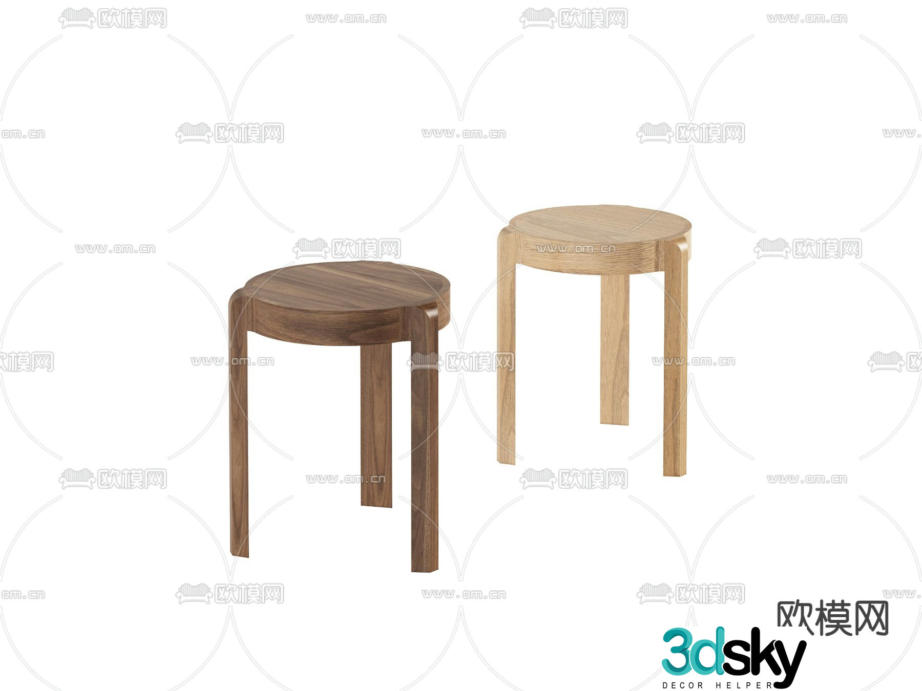 Stool Stool Round Stool 3d model
