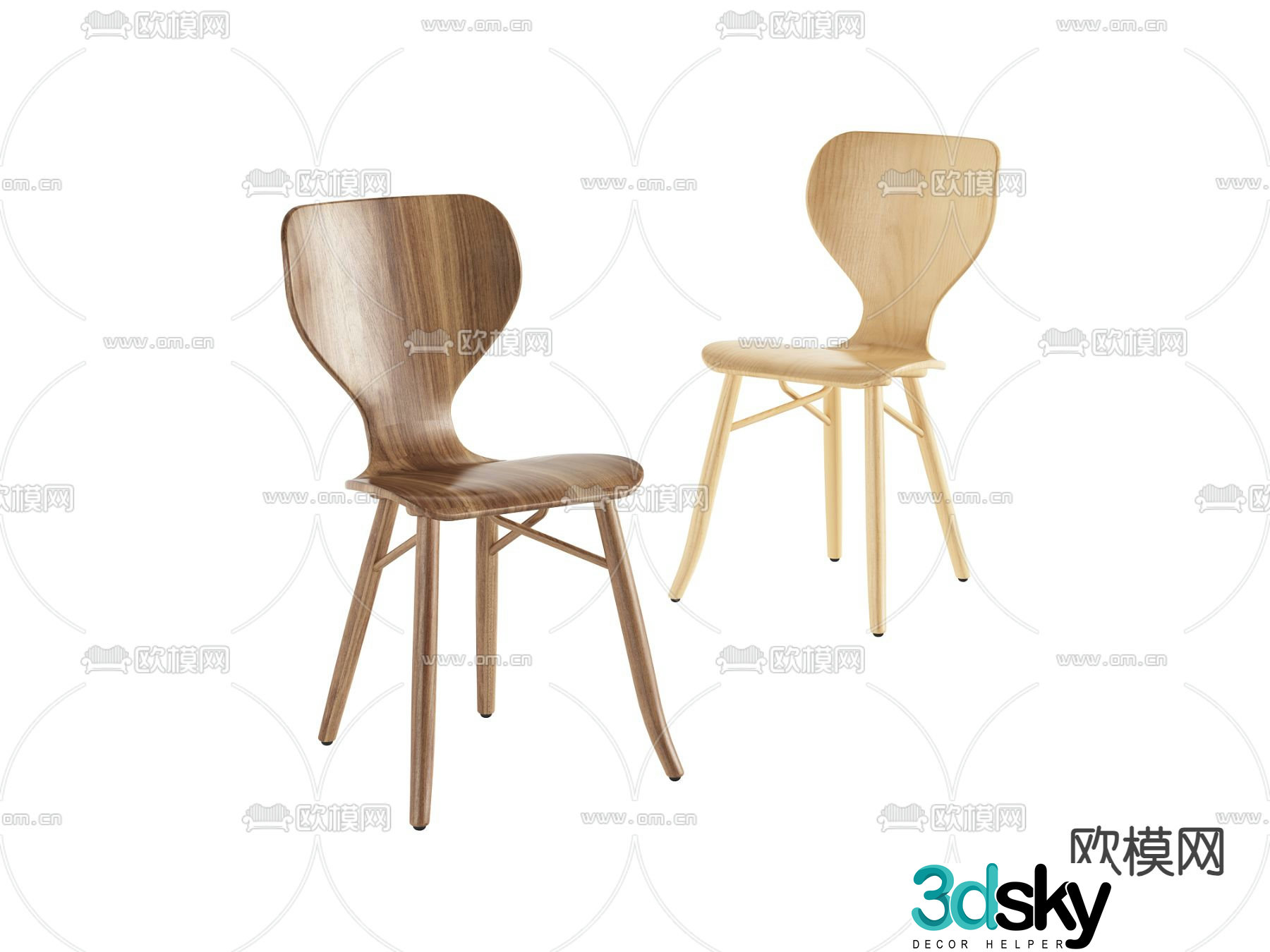 Modern chair Dining chair 3d model