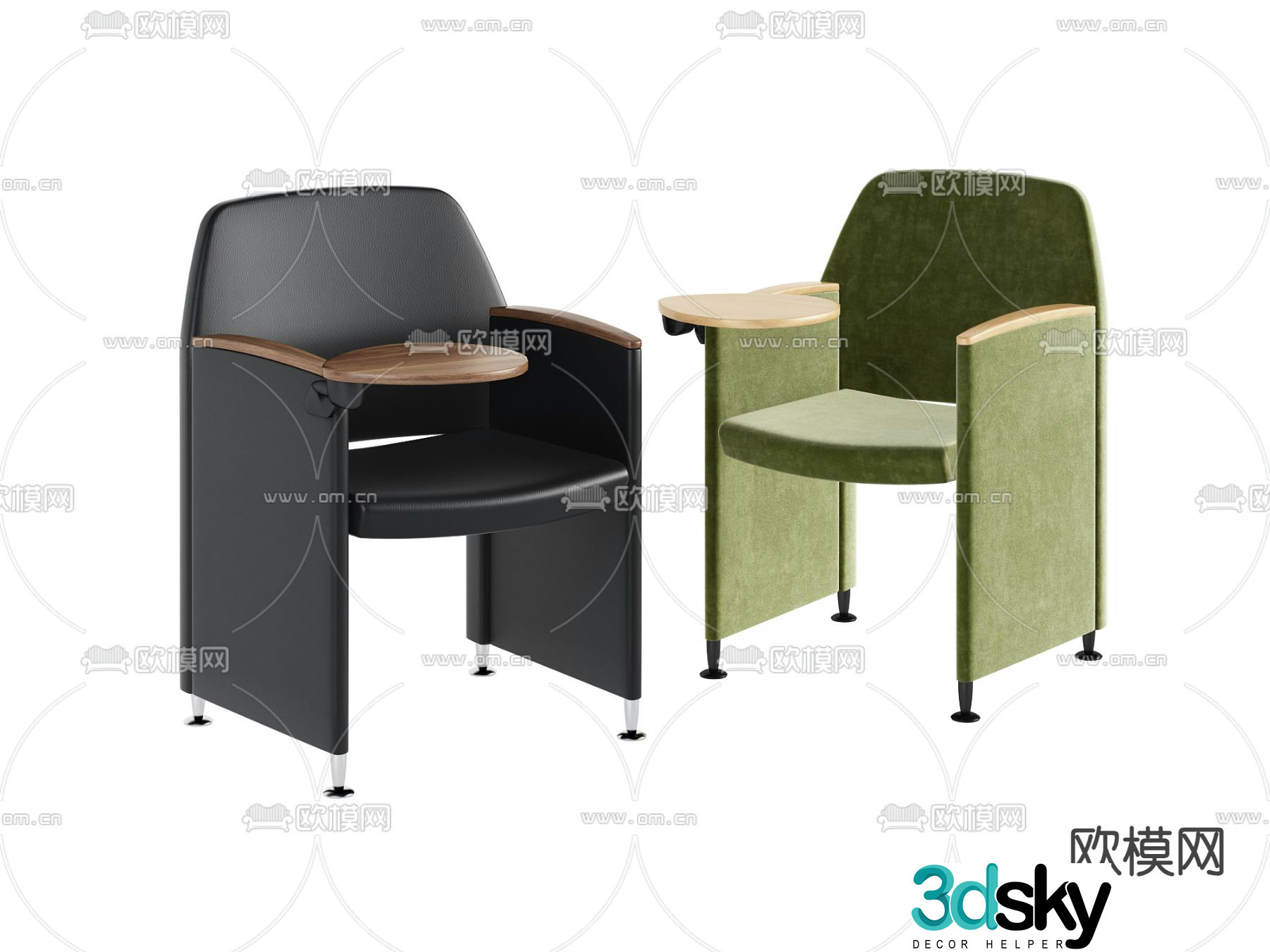 Office chair training chair conference chair 3d model