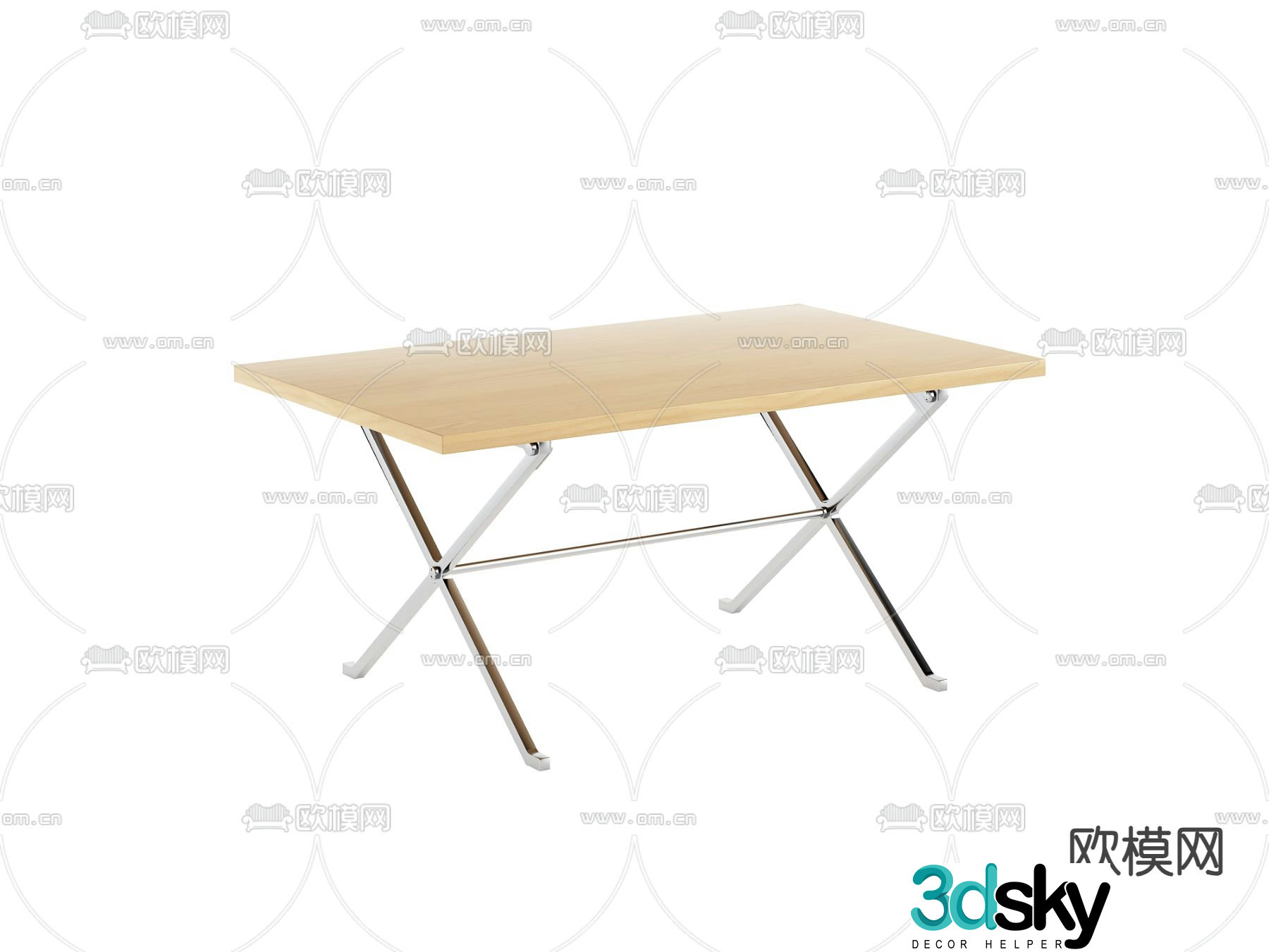 Modern conference table 3d model