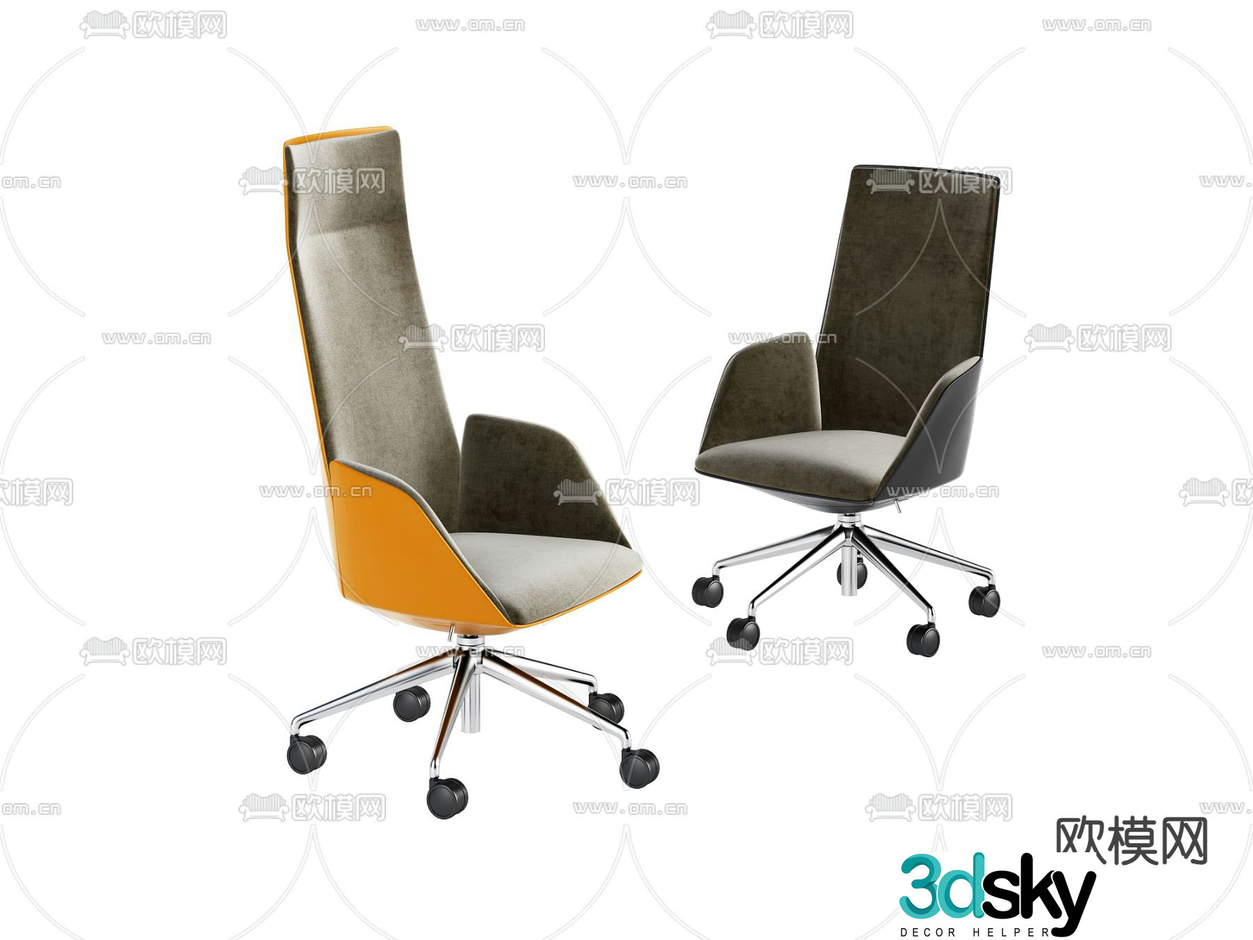 Office chair executive chair boss chair 3d model