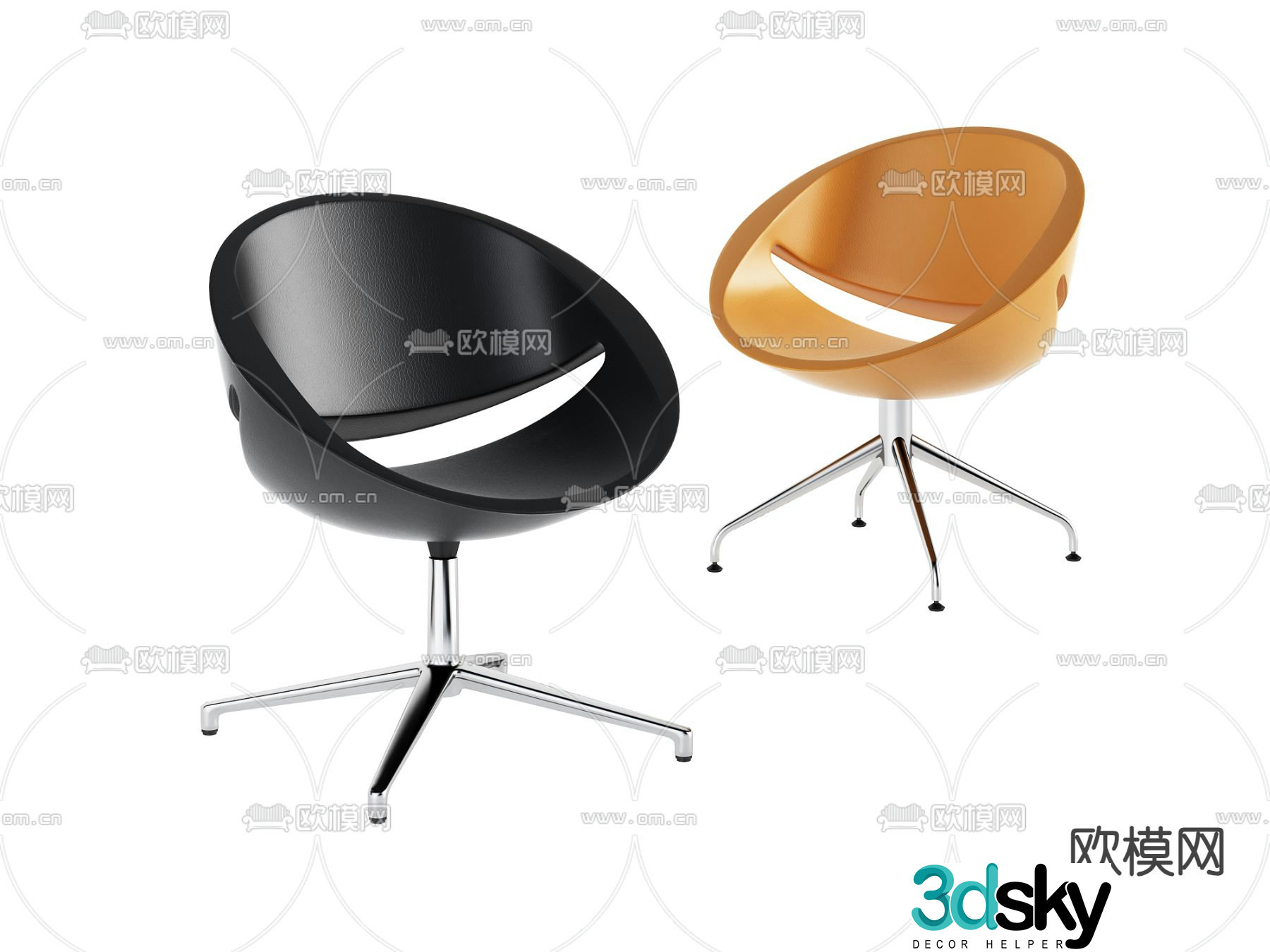 Office chair conference chair staff chair 3d model