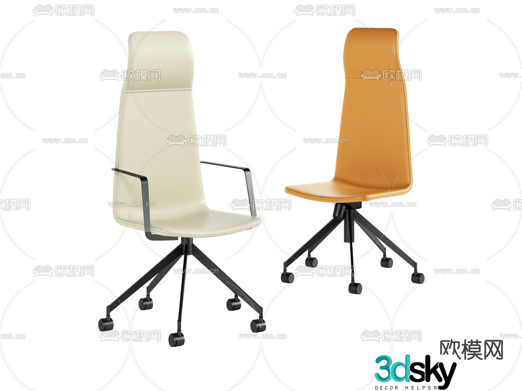 Office chair executive chair conference chair 3d model