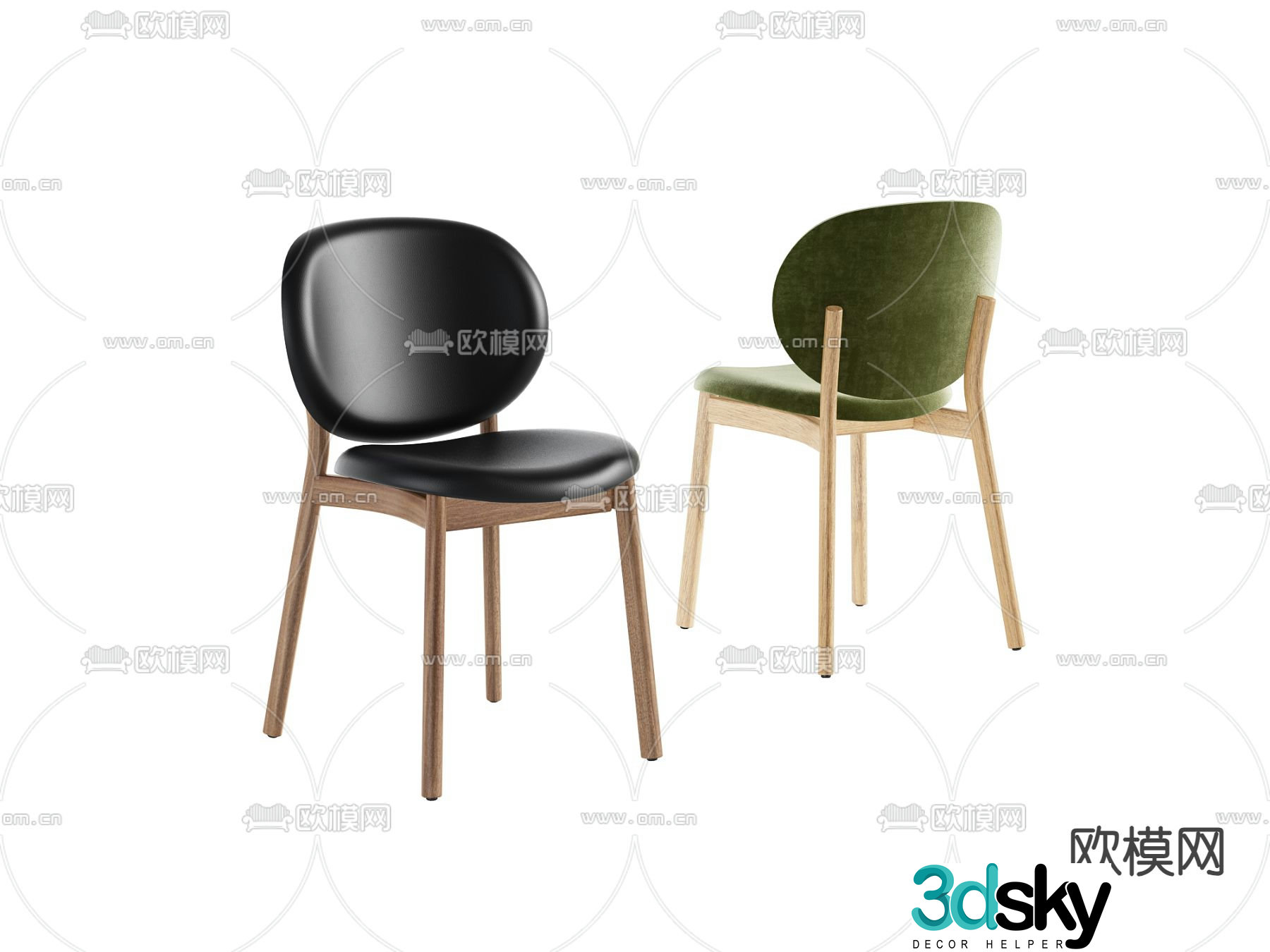 Modern chair Dining chair 3d model